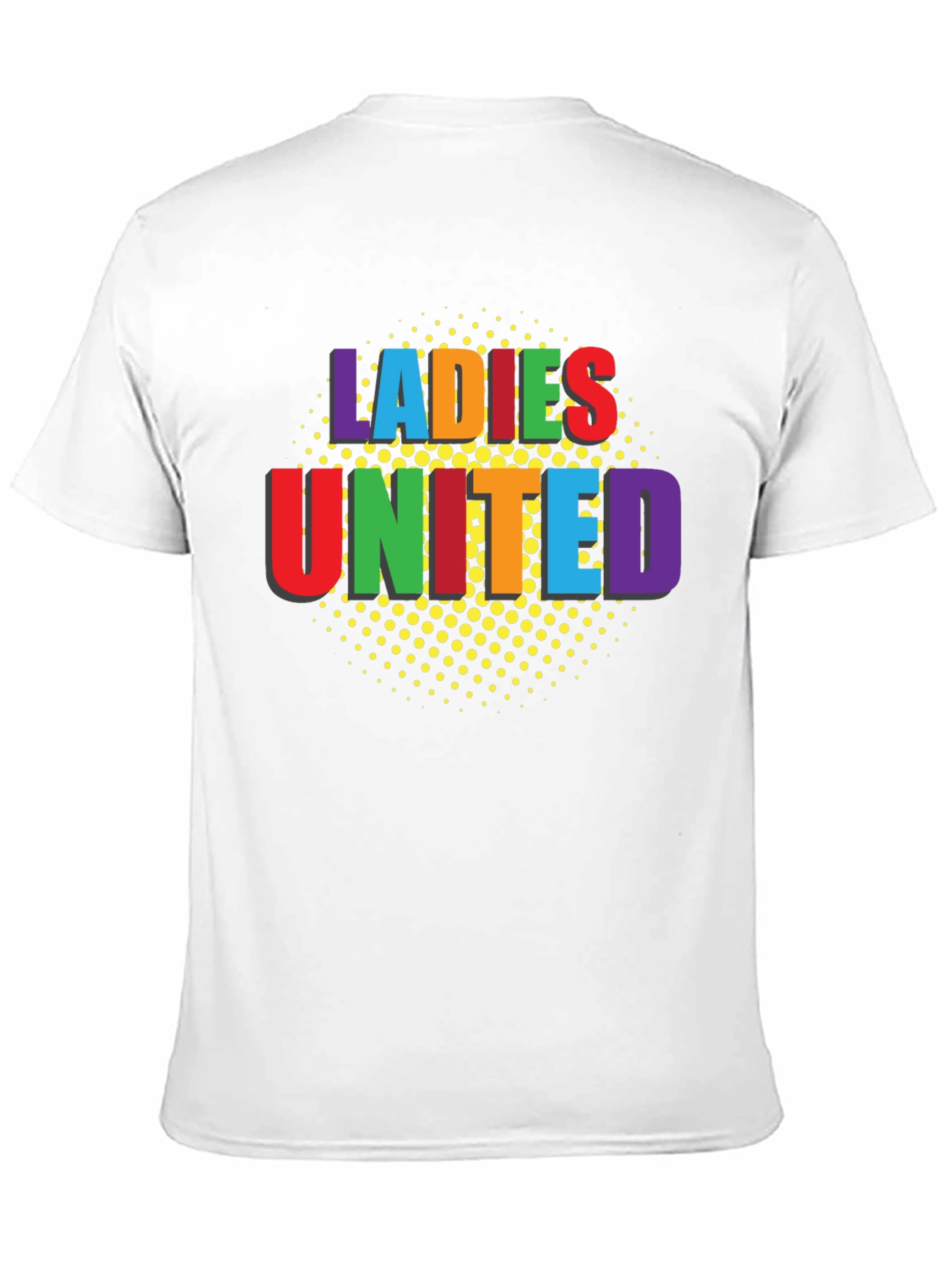 Black Ladies United Graphic T-Shirt - Black Crew Neck Tee view 11