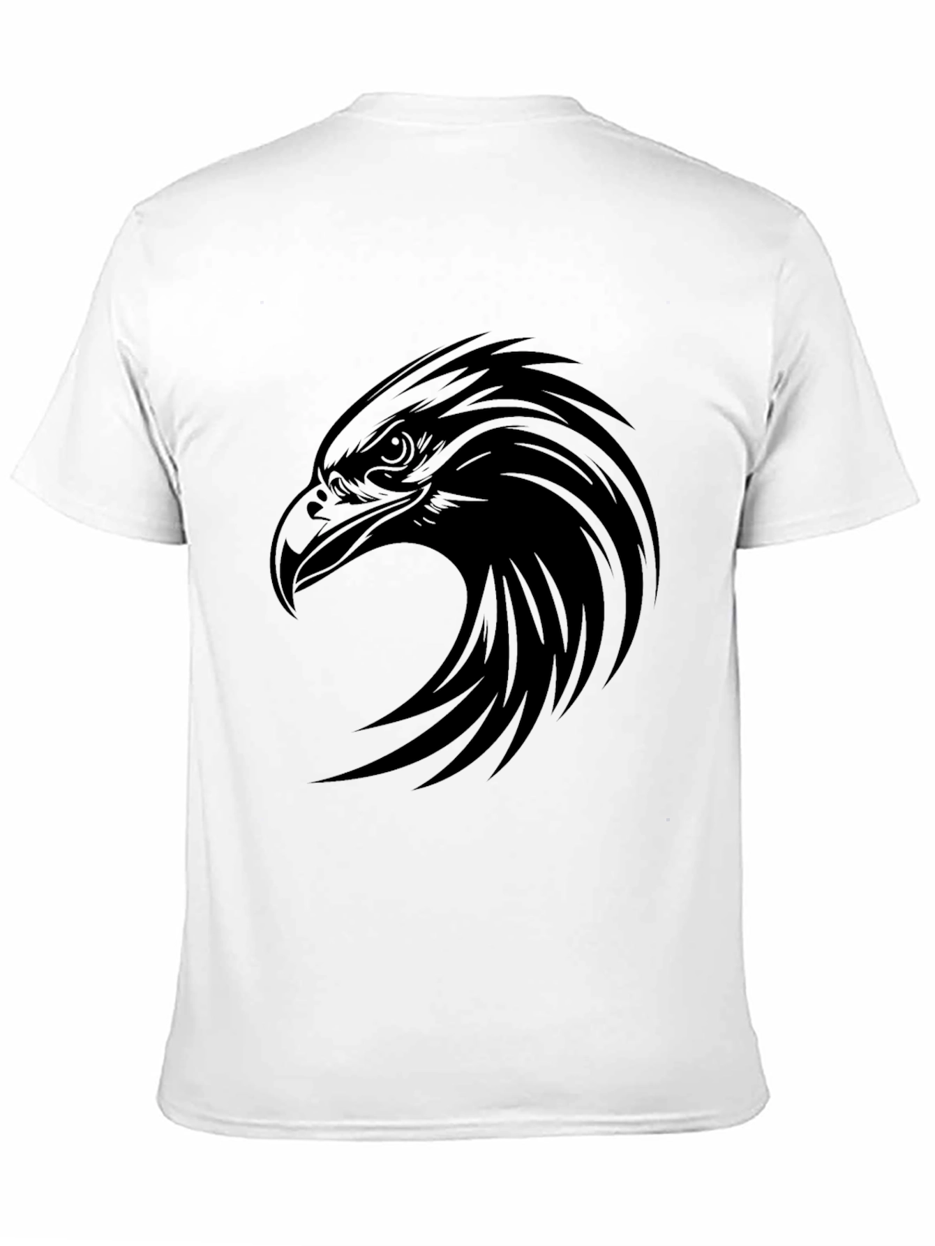 Black Black Eagle Graphic Tee - Men's Casual T-Shirt view 11