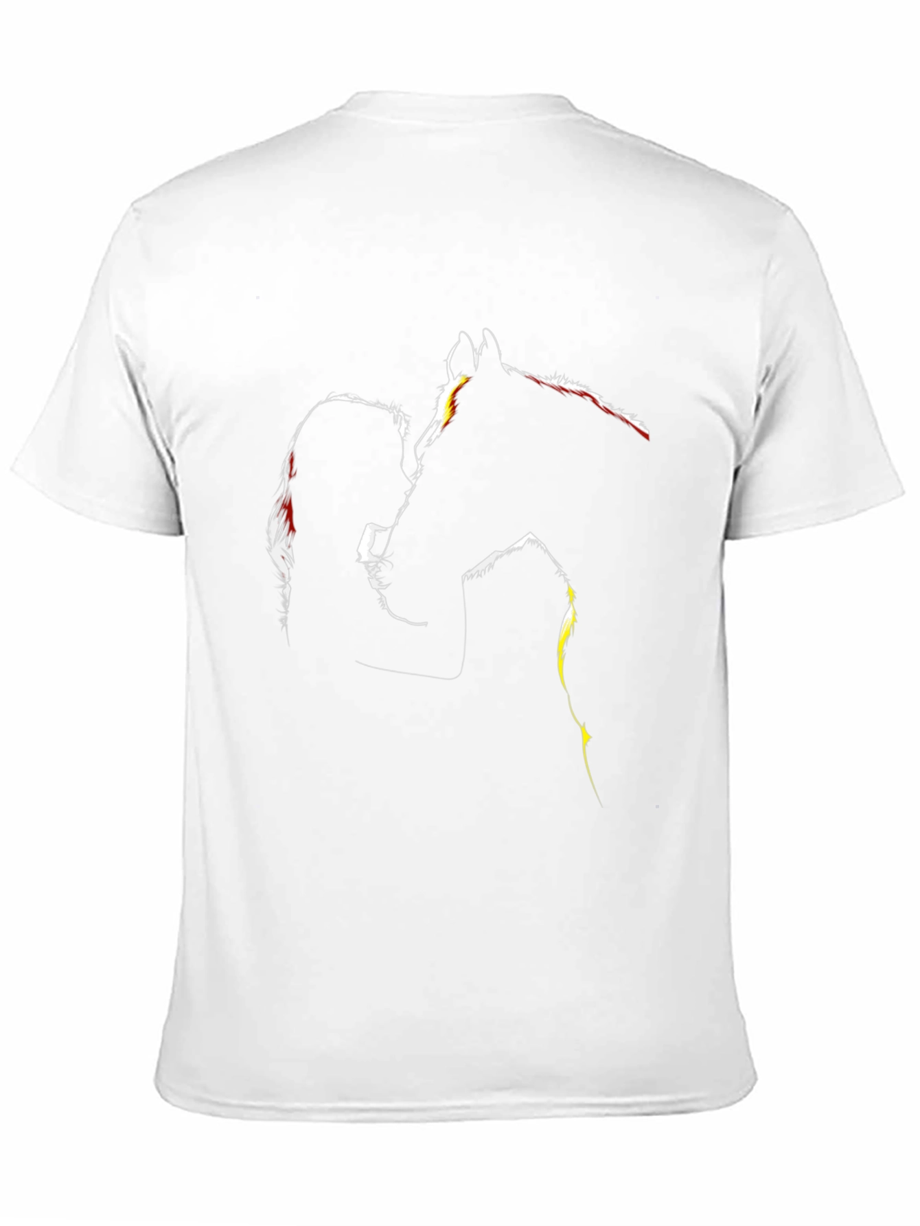 Black Silhouette Horse & Woman Graphic Tee - Black view 11