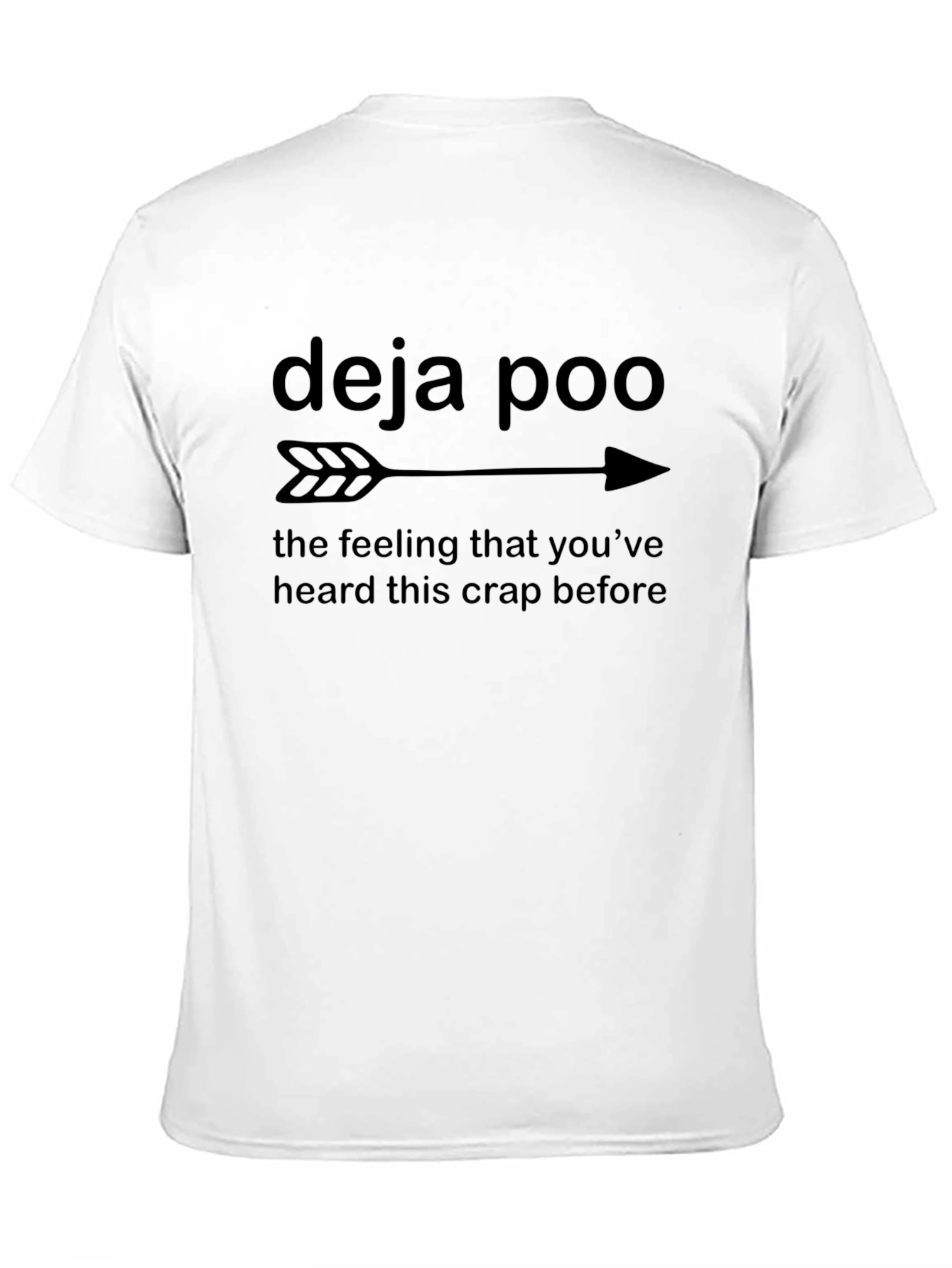 Black Deja Poo T-Shirt - Funny Humor Graphic Tee view 11