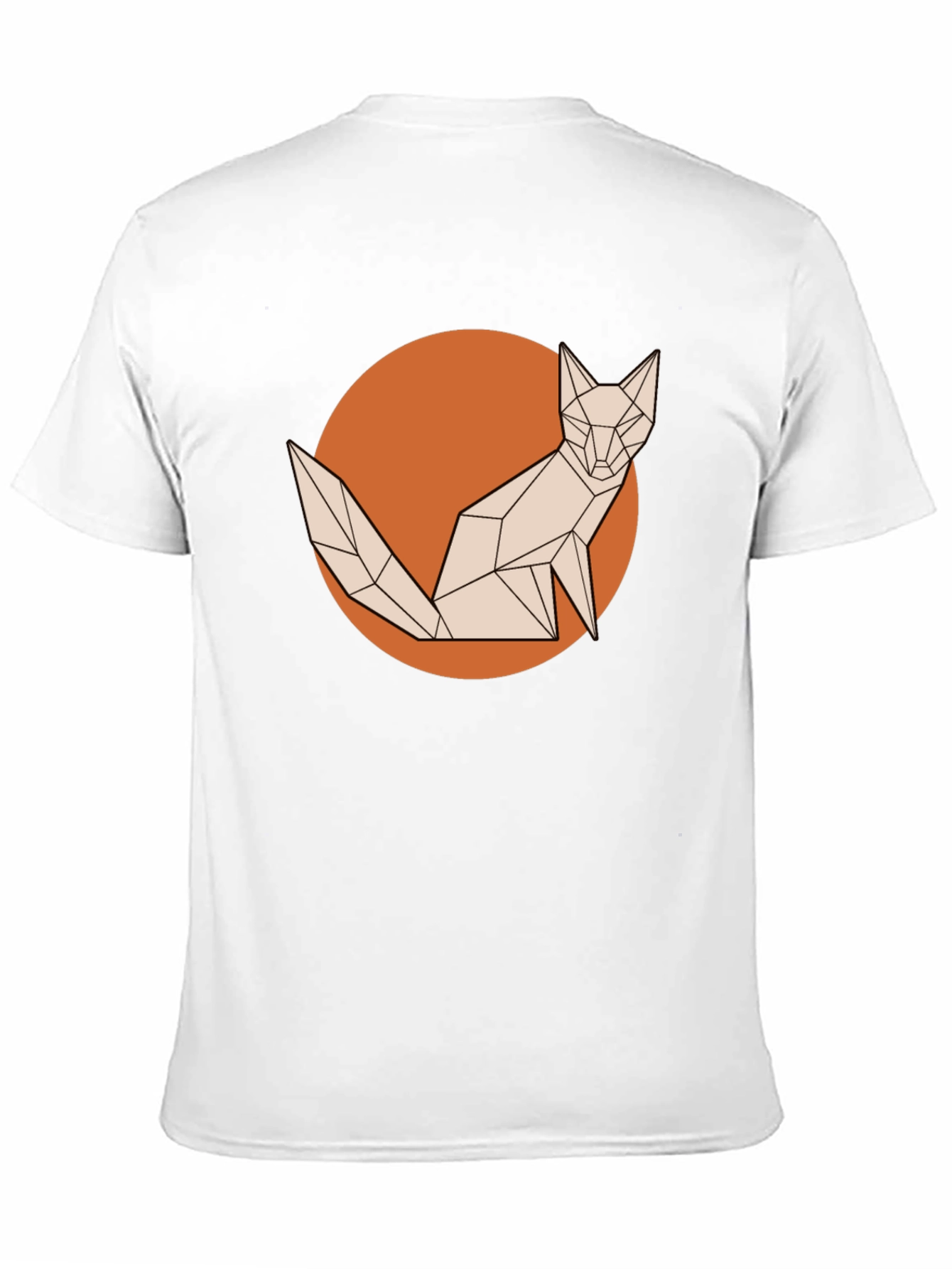 Black Geometric Fox Graphic Tee - Stylish Men's T-Shirt view 11