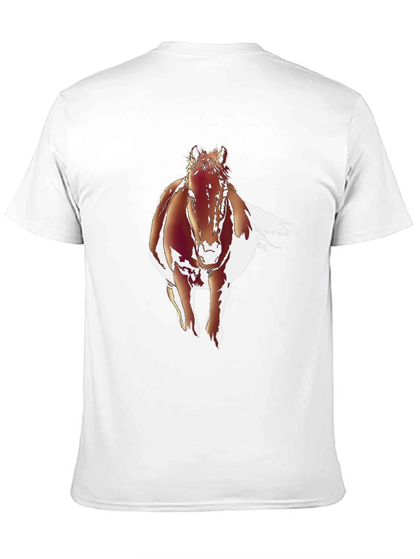 Black Running Horse Graphic T-Shirt view 11