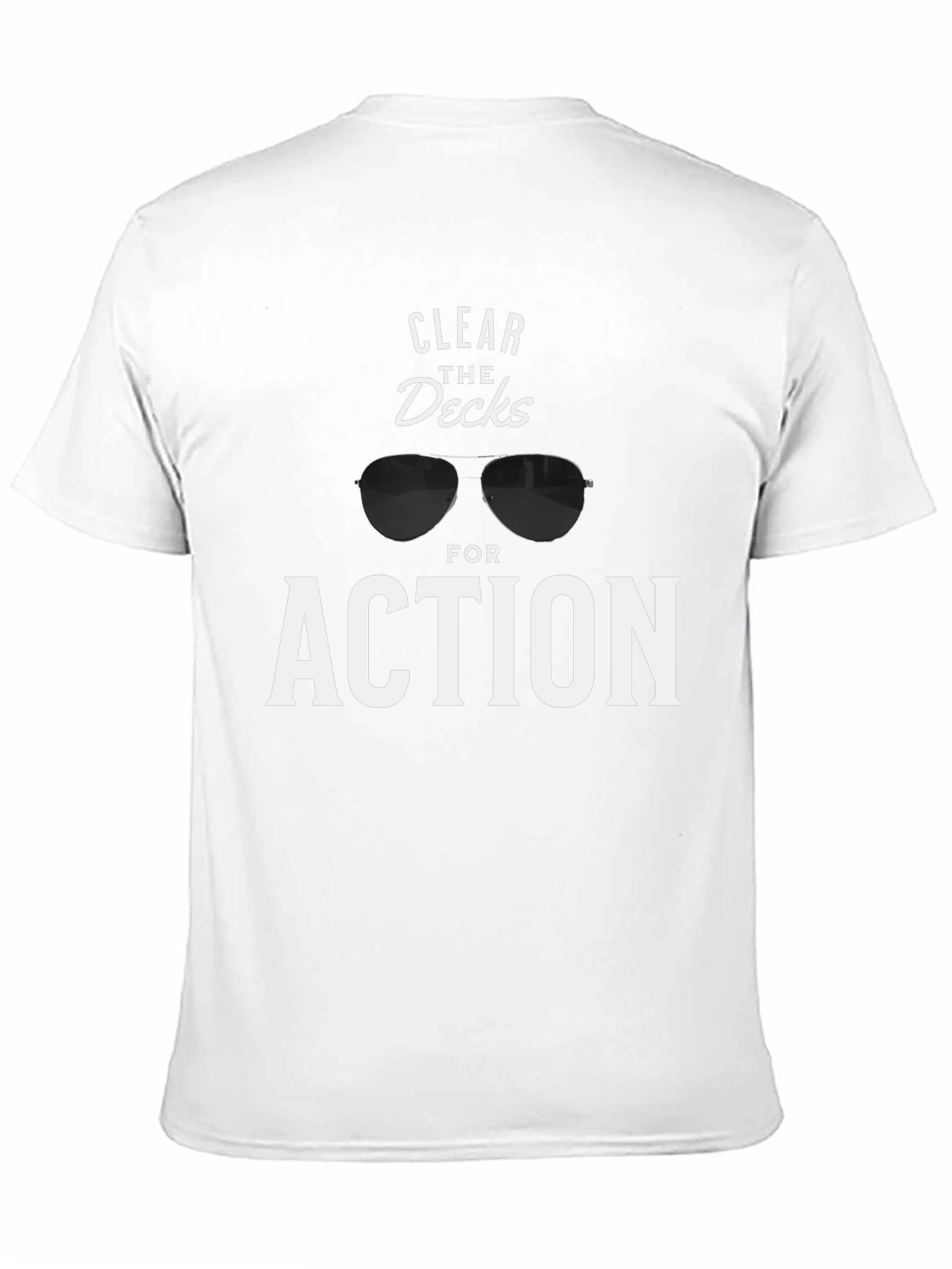 Black Clear the Decks for Action Graphic Tee view 11