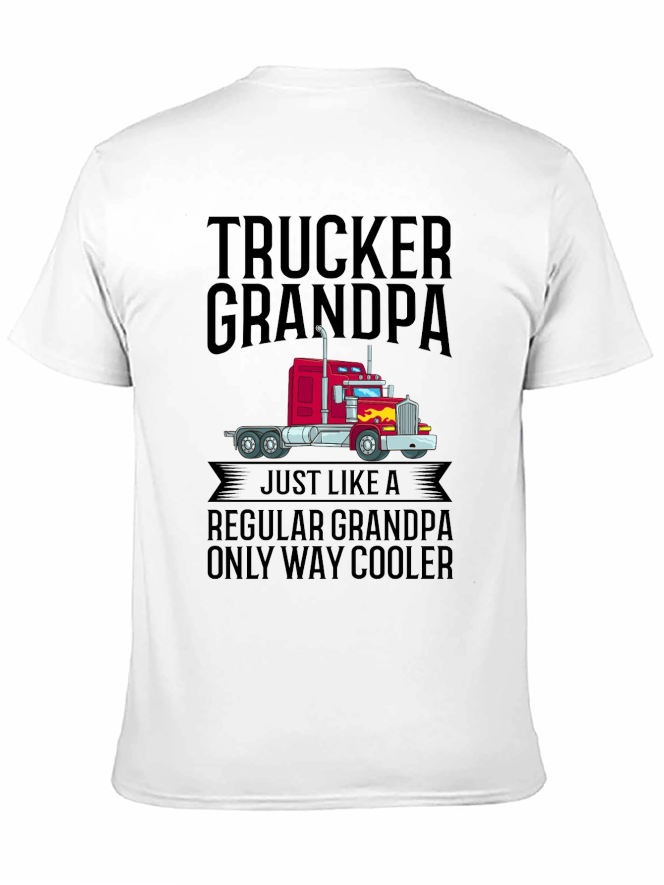 Black Trucker Grandpa T-Shirt - Way Cooler Than Regular Grandpas view 11
