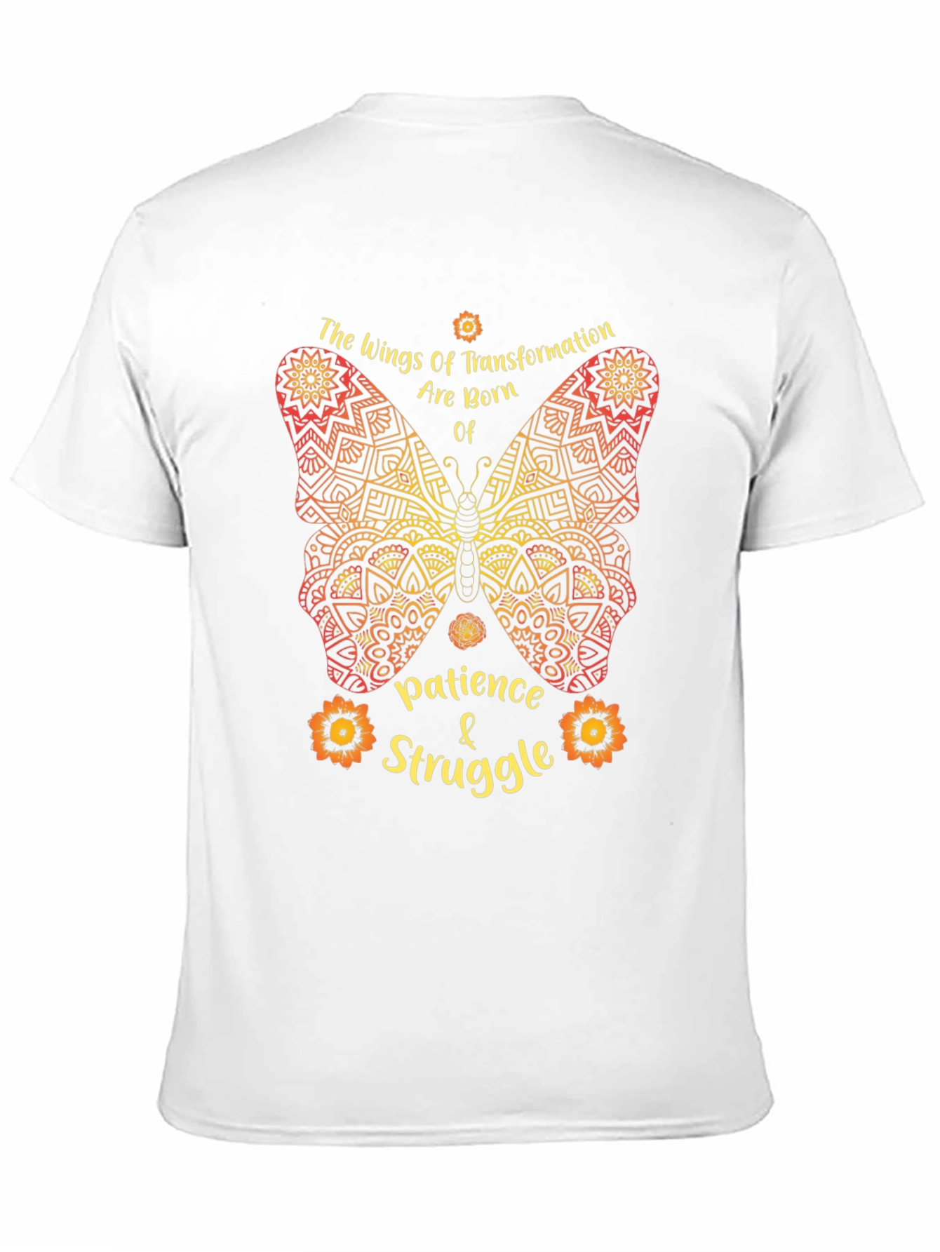 Black Butterfly Transformation T-Shirt - Patience & Struggle view 11