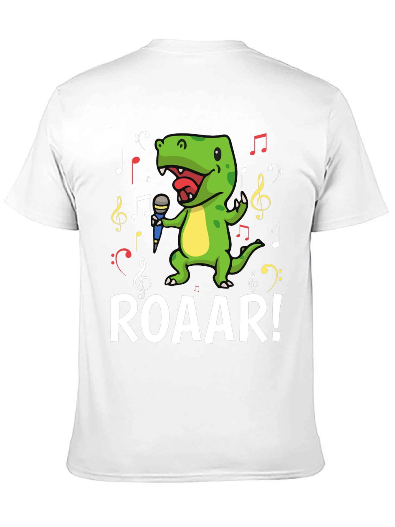 Black Dino Singer T-Shirt - Roar! view 11