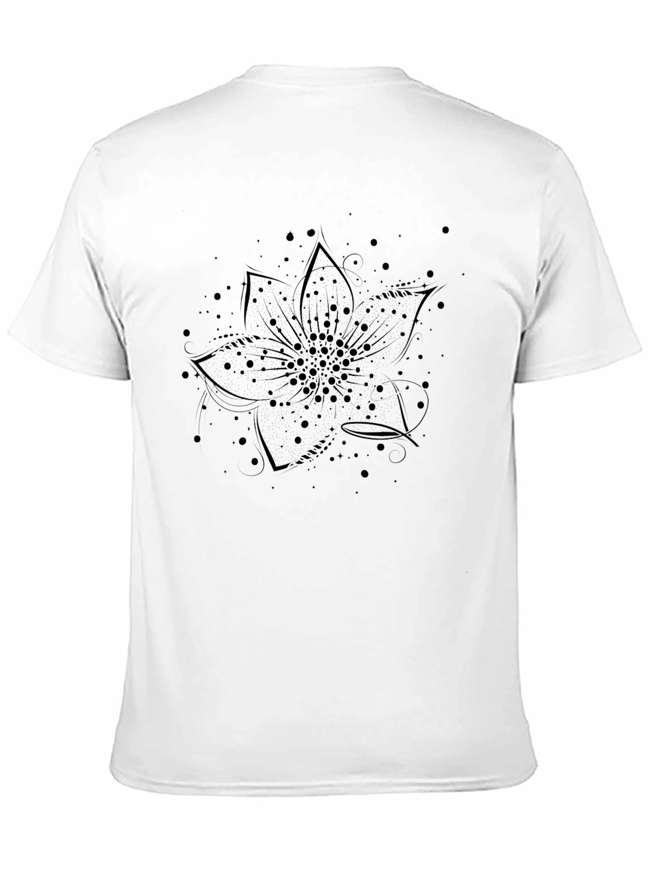 Black Black Floral Graphic Tee - Casual Comfort view 11