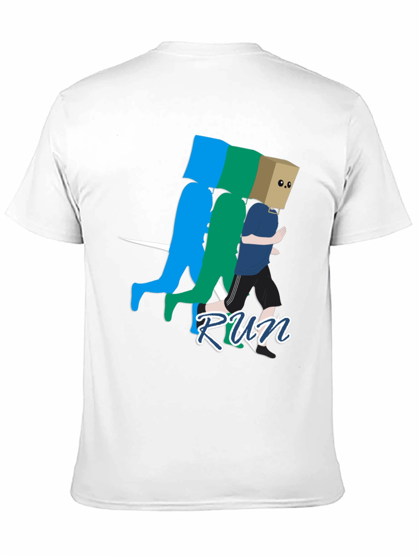 Black Run! Graphic Print T-Shirt - Stylish Casual Wear view 11