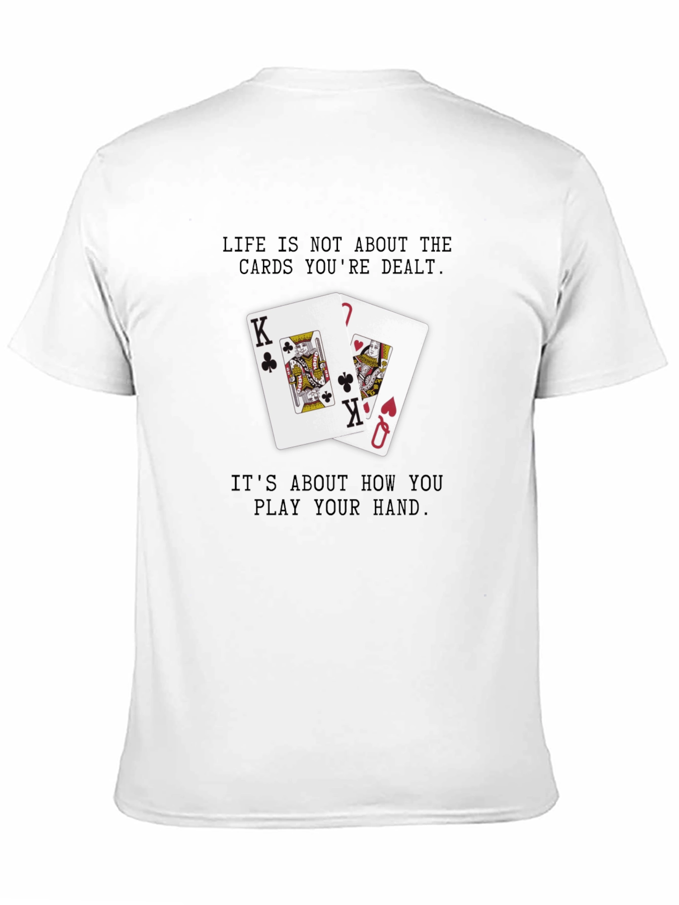 Black Life's a Hand T-Shirt - King & Queen Graphic Tee view 11