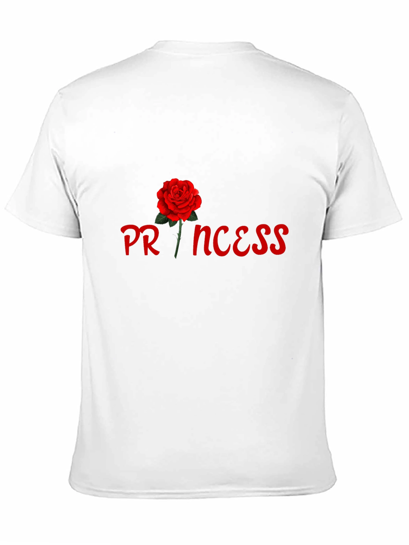 Black Princess Rose Graphic Tee - Stylish Black Cotton T-Shirt view 11