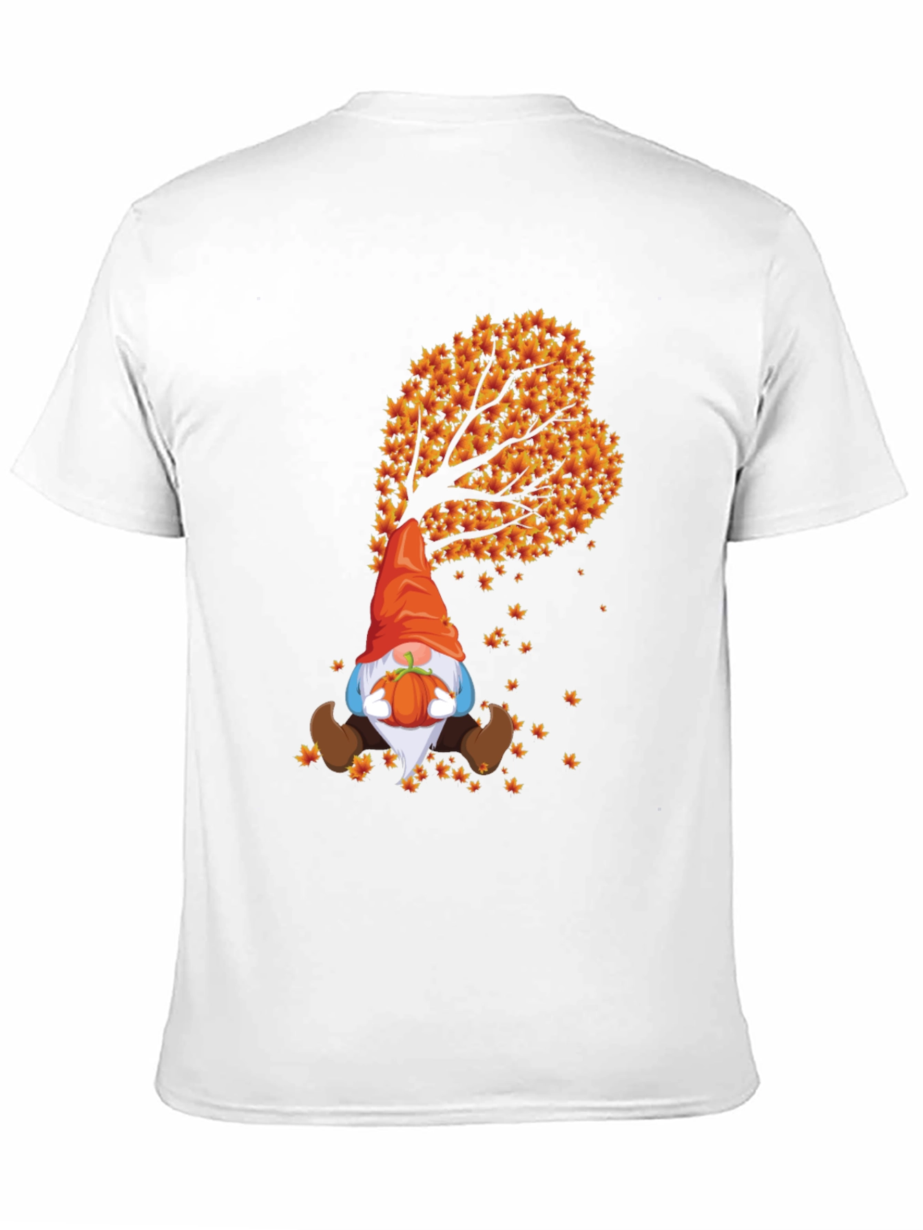 Fall Gnome T-Shirt - Autumn Leaf Design - 11