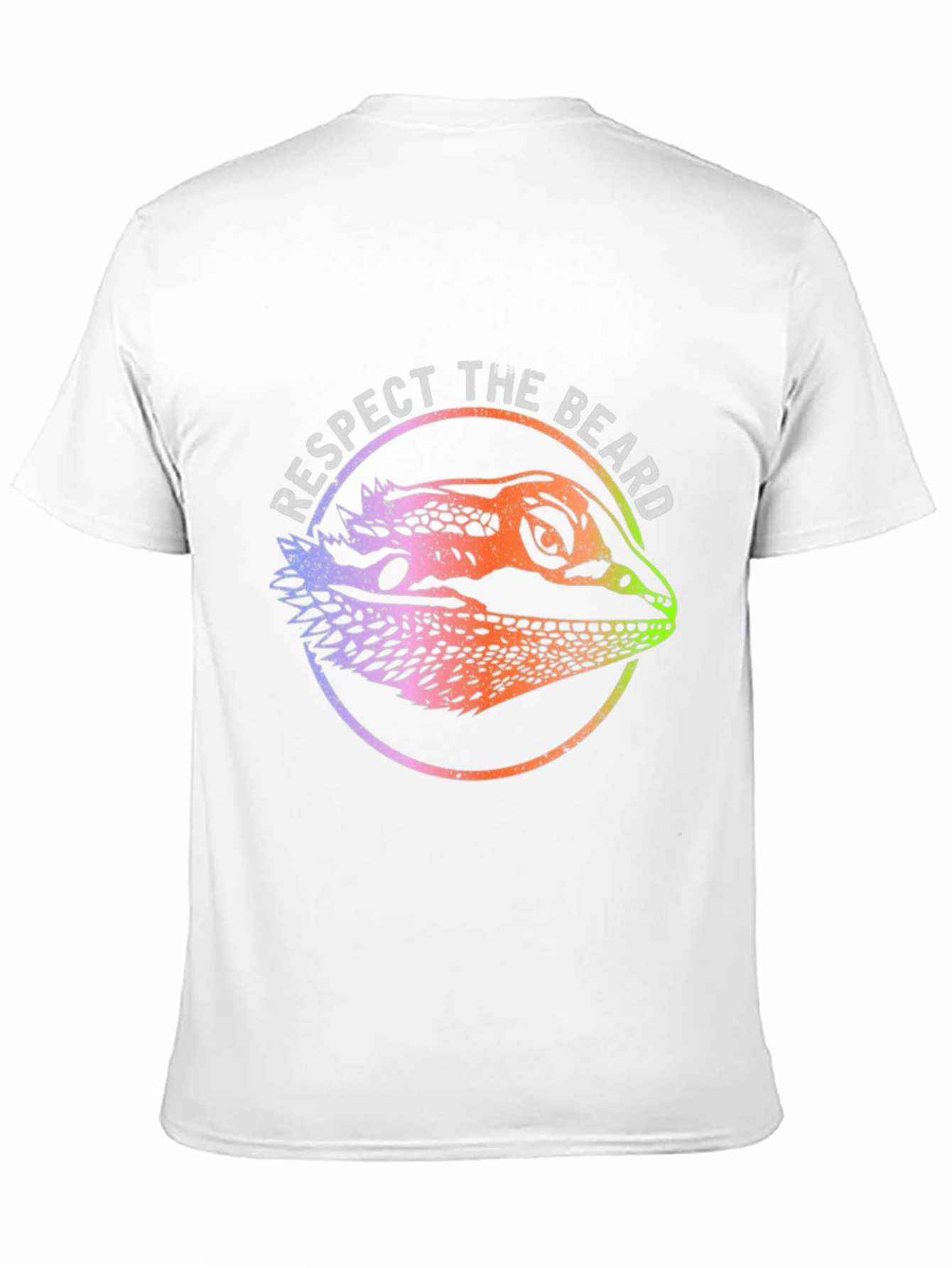 Black Respect the Beard Bearded Dragon Graphic Tee view 11