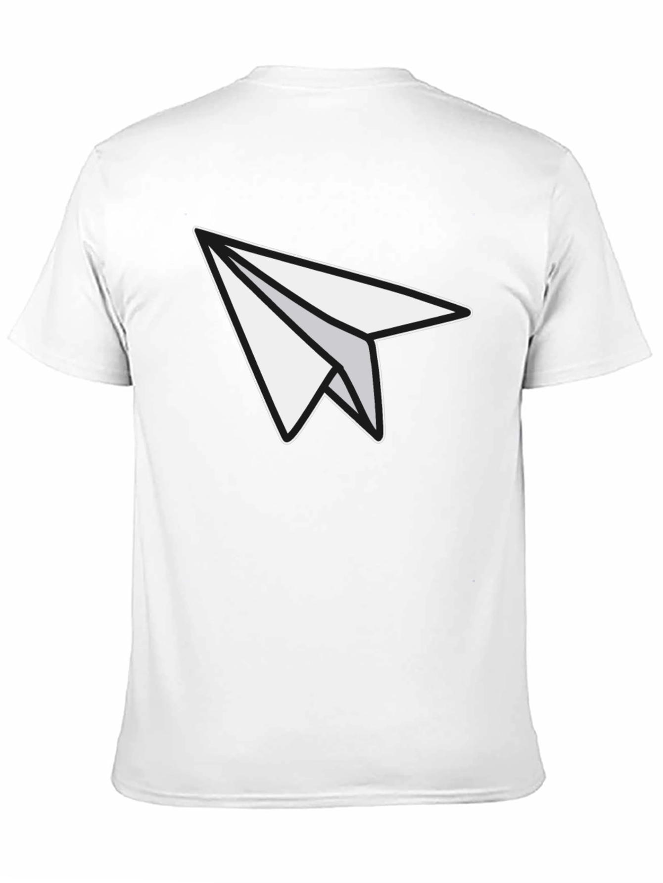 Black Paper Airplane Graphic Tee - Unisex Soft Cotton Blend view 11