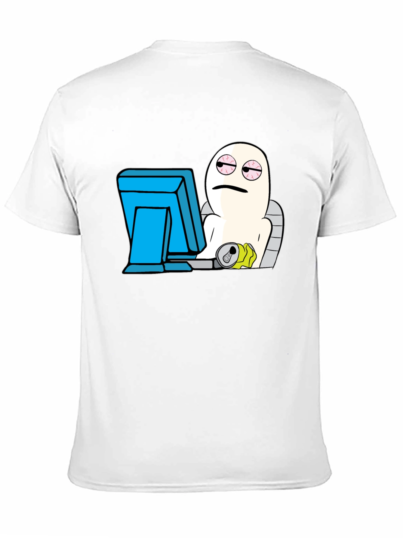 Black Humorous Computer Meme Black T-Shirt view 11