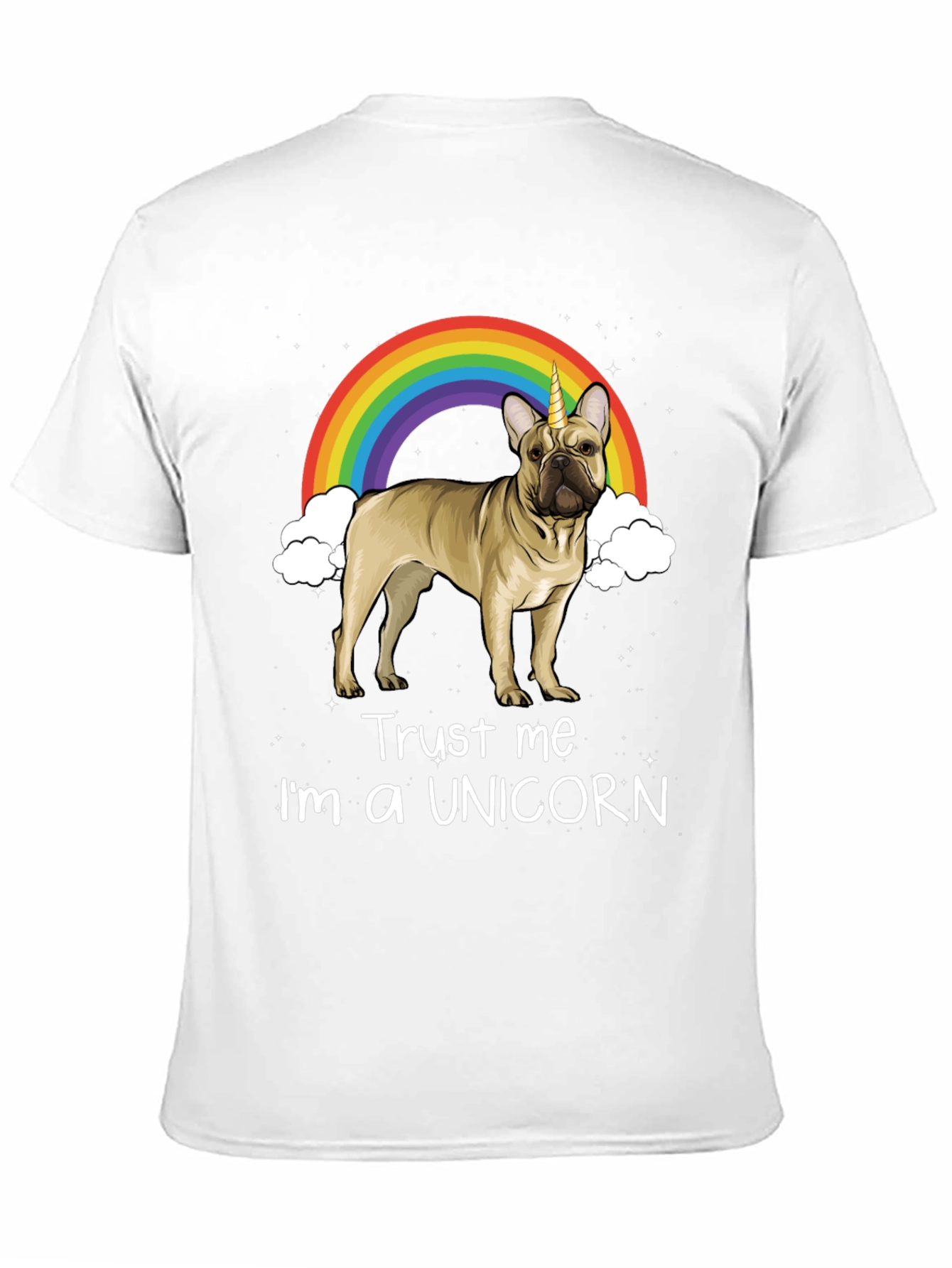 Black Unicorn French Bulldog Graphic Tee view 11