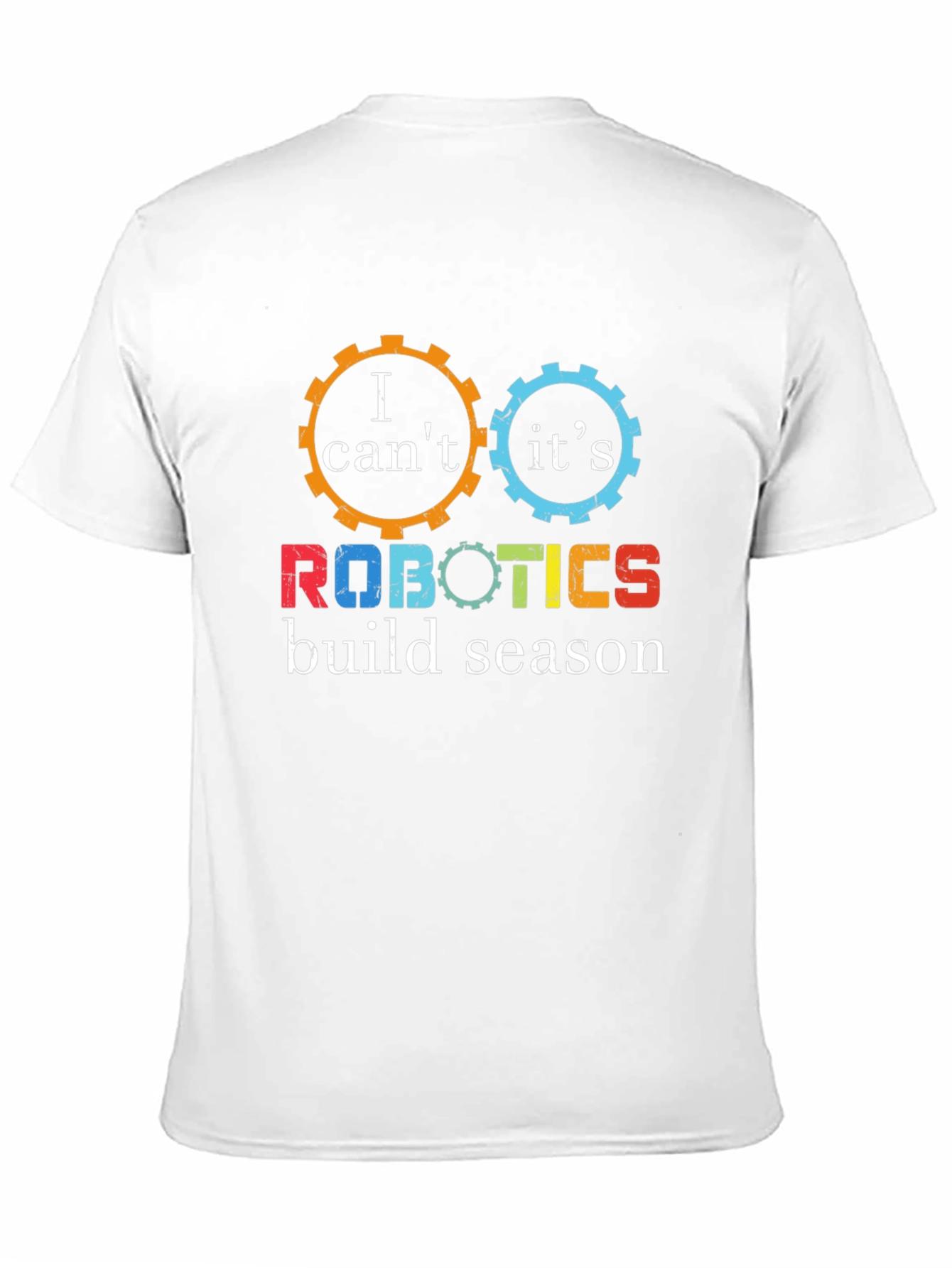 Black Robotics Build Season Gear T-Shirt view 11