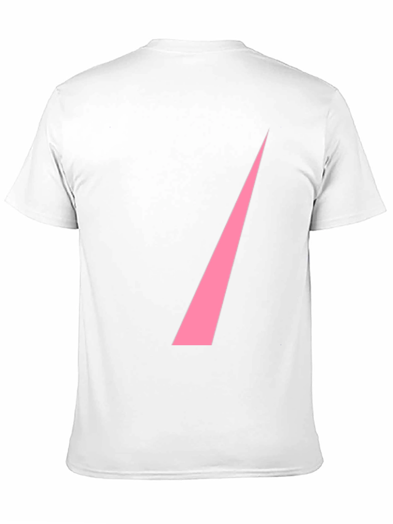 Black Modern Pink Slash Graphic Black T-Shirt view 11