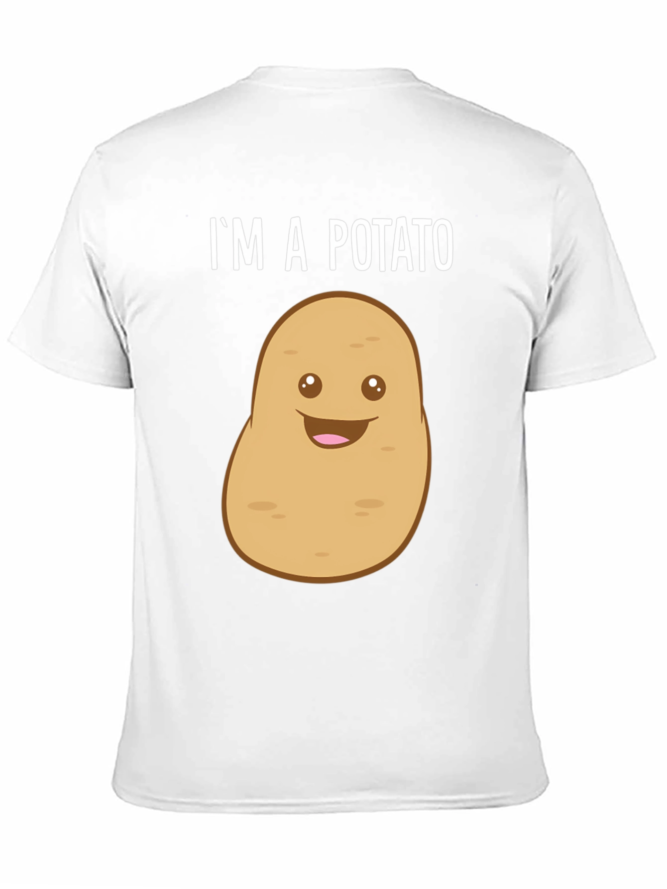Black Funny Potato T-Shirt - "I'm A Potato" Graphic Tee view 11