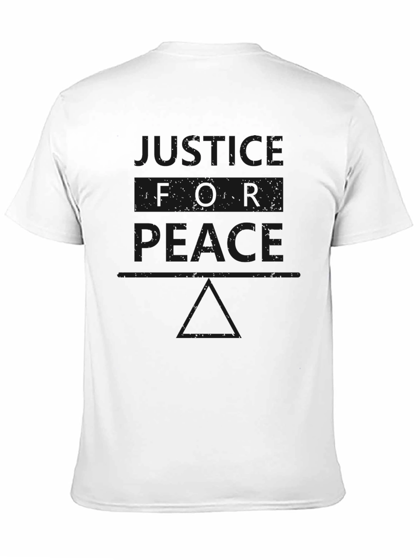 Black Justice for Peace Graphic T-Shirt - Black view 11