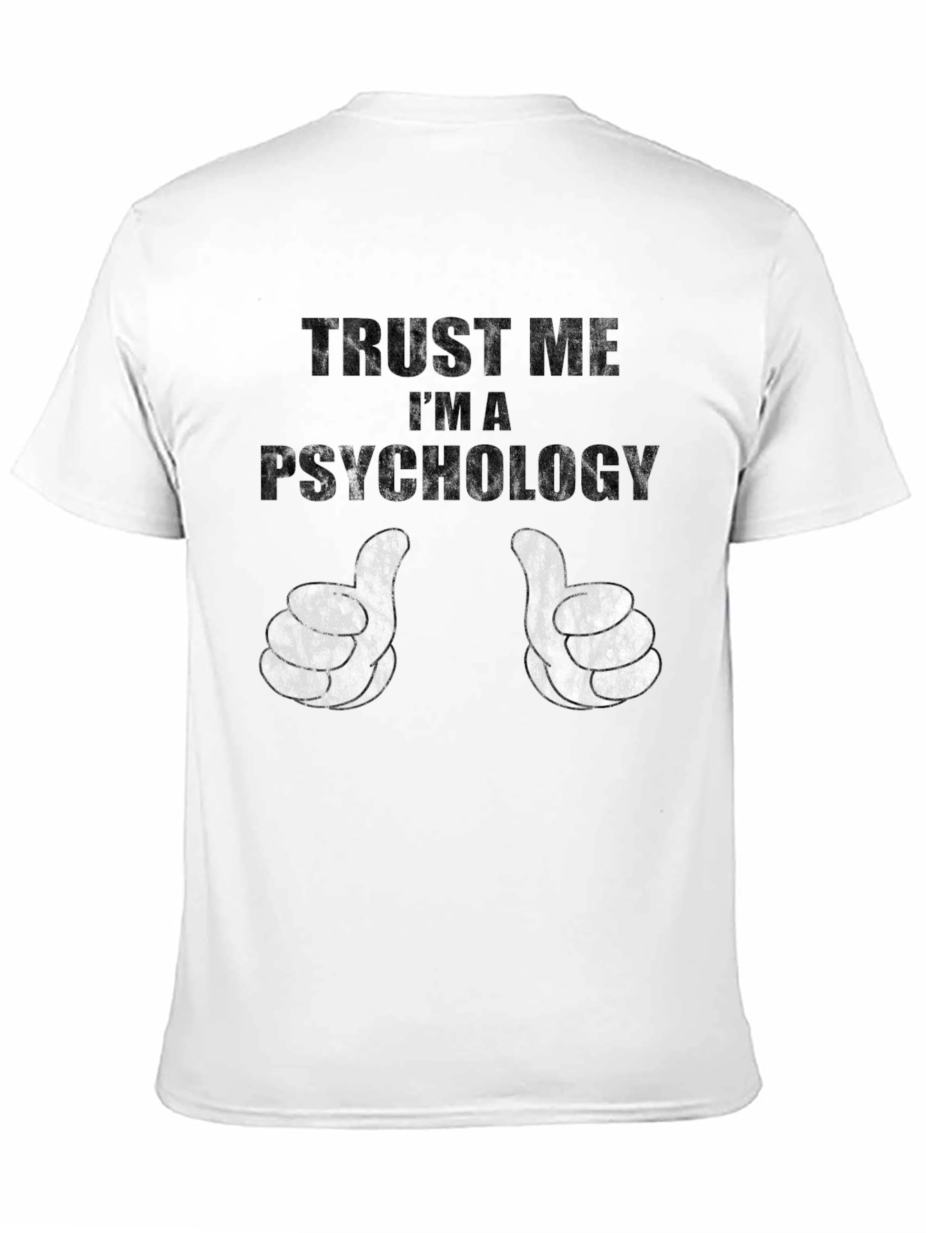 Black Trust Me I'm a Psychology T-Shirt view 11