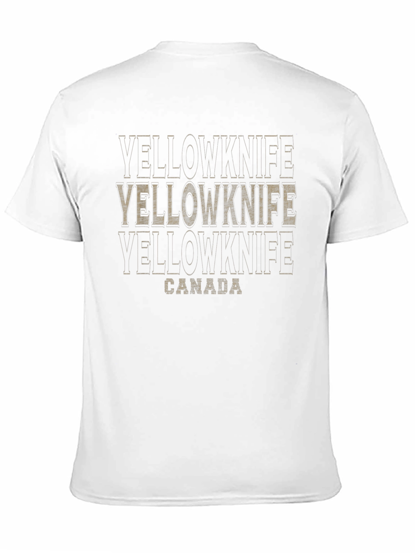 Black Yellowknife Canada Graphic T-Shirt view 11