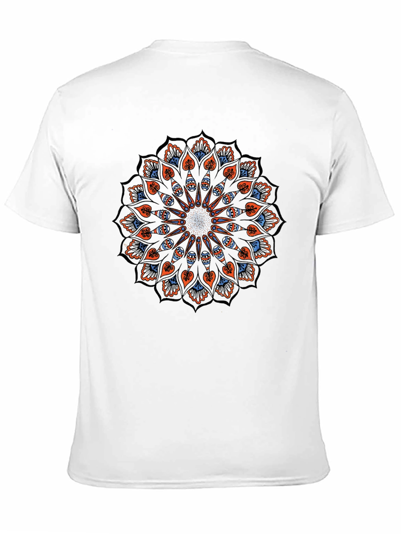 Black Mandala Graphic Tee - Black Cotton Blend view 11