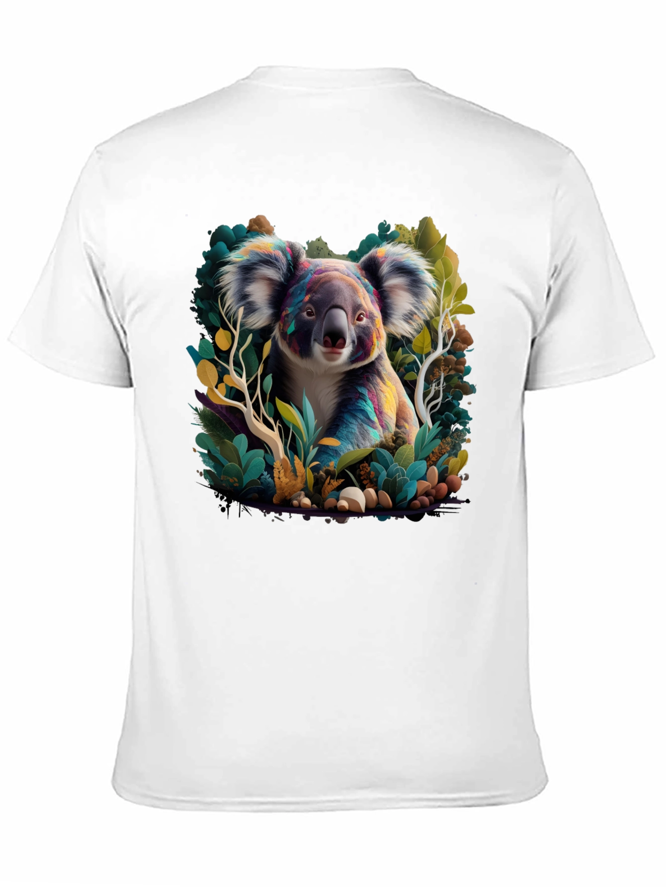 Black Koala Art Graphic Tee - Black view 11