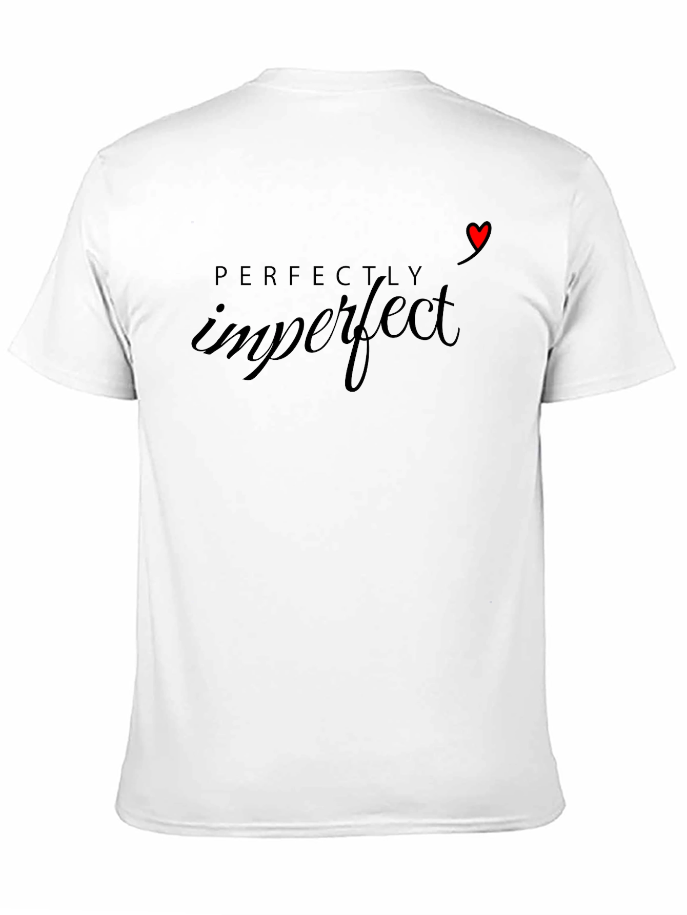 Black Perfectly Imperfect Graphic Tee - Black Cotton Shirt view 11