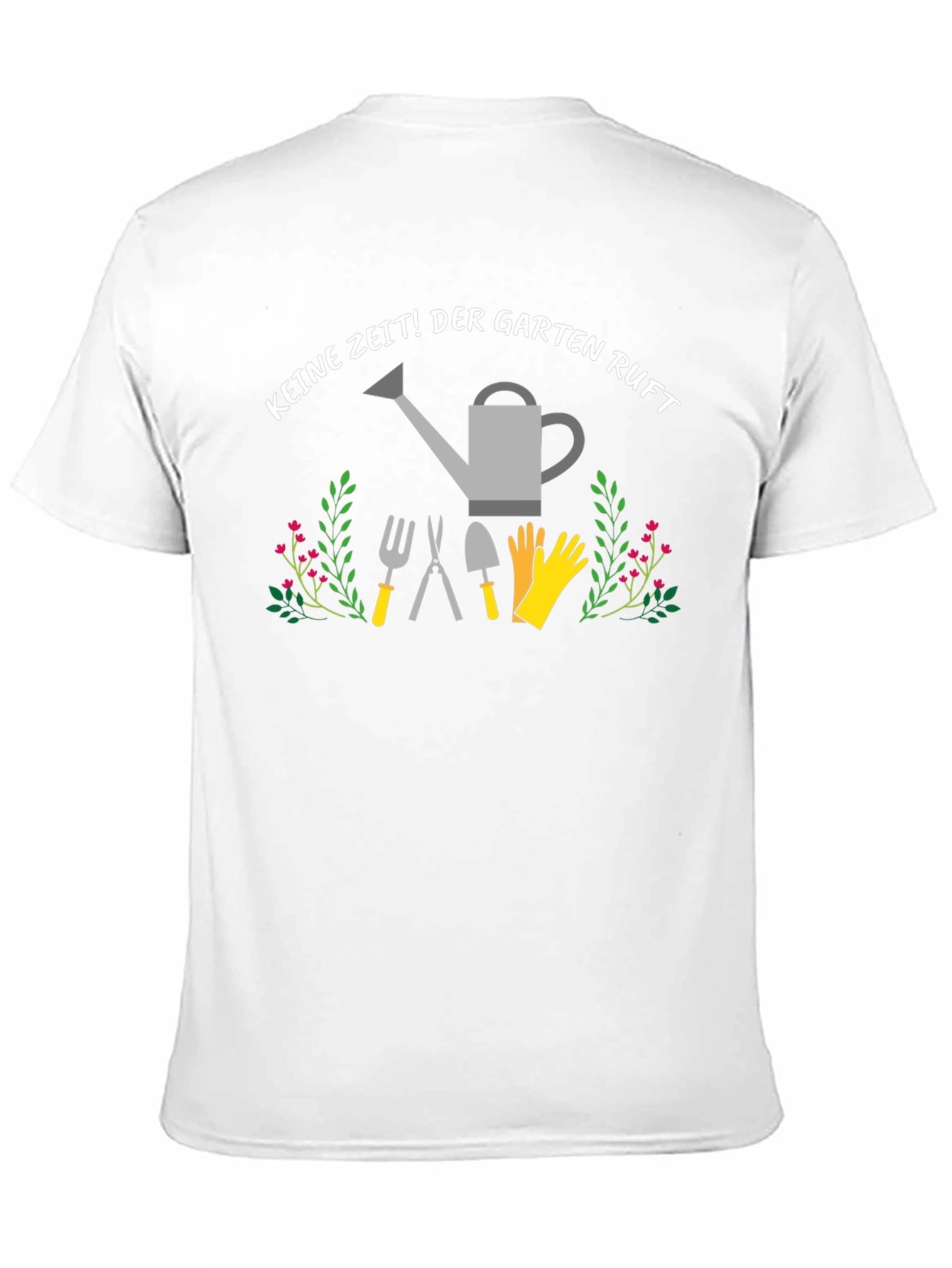 Garten Ruft Black T-Shirt - Gardening Tools Graphic Tee - 11
