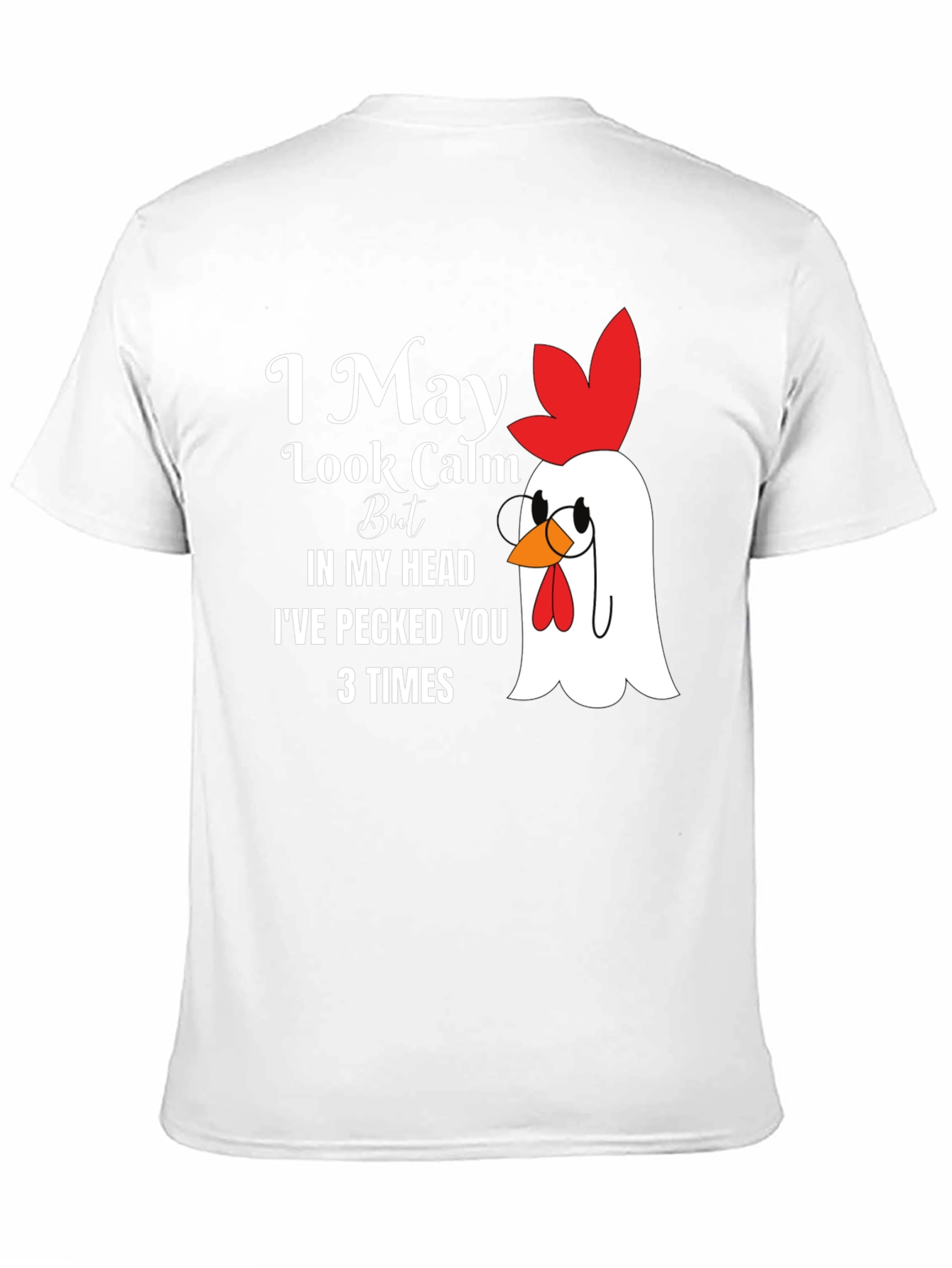 Black I May Look Calm Chicken Graphic Tee view 11