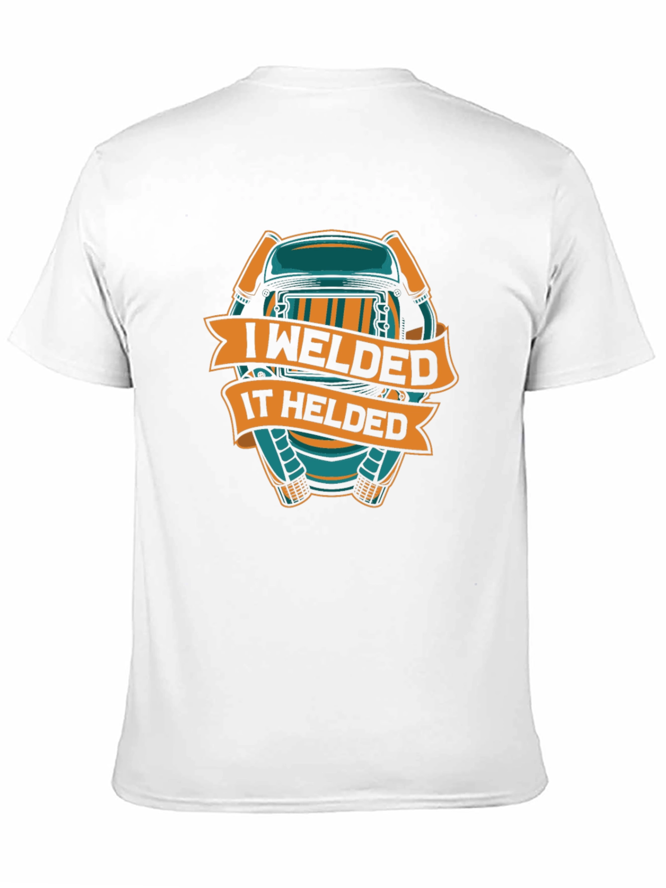 Black I Welded It, It Helded Black T-Shirt view 11