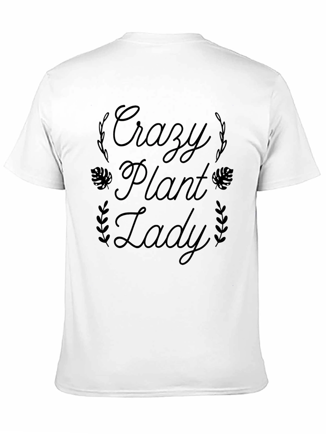 Black Crazy Plant Lady T-Shirt - Soft Cotton Blend view 11
