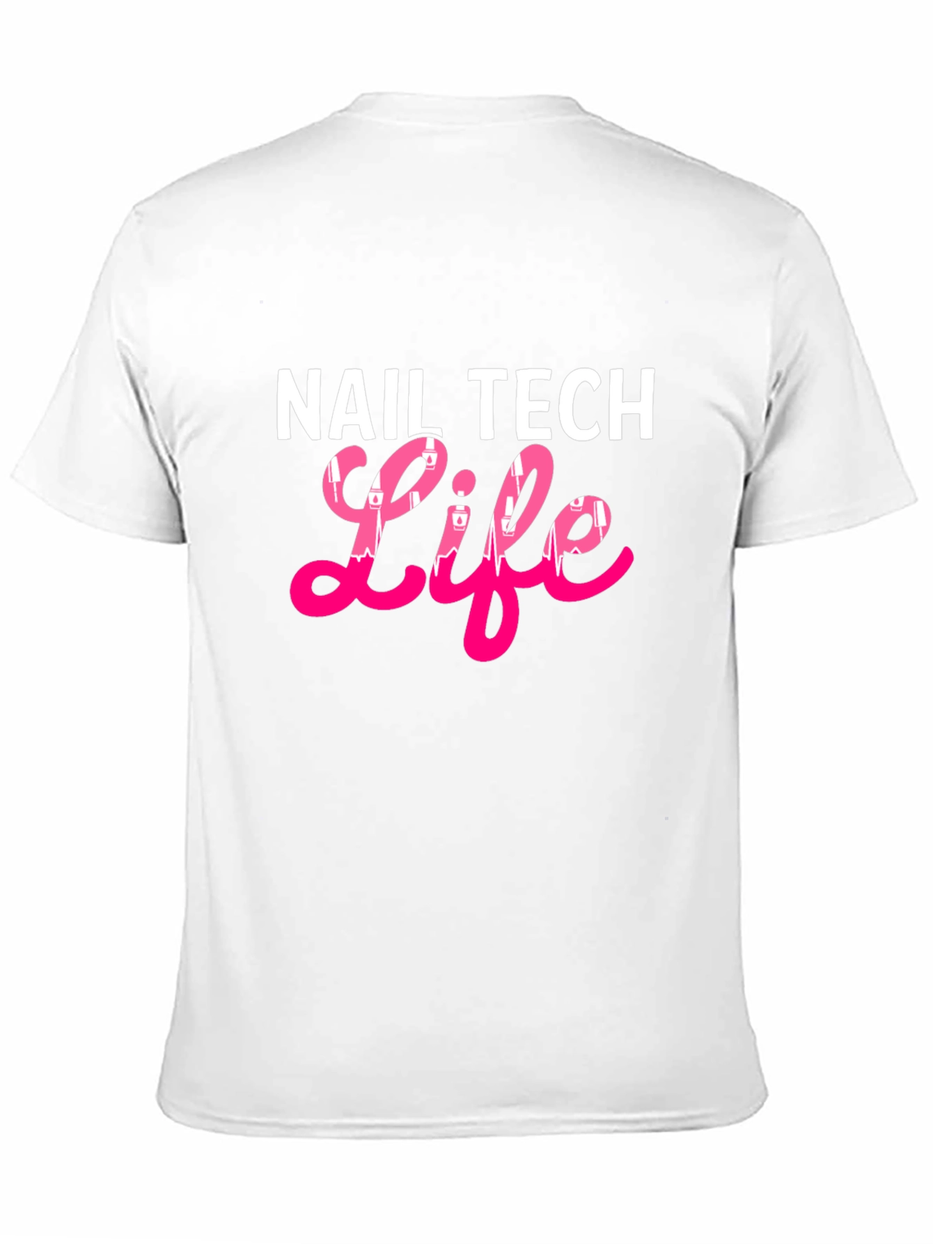 Black Nail Tech Life Black T-Shirt view 11
