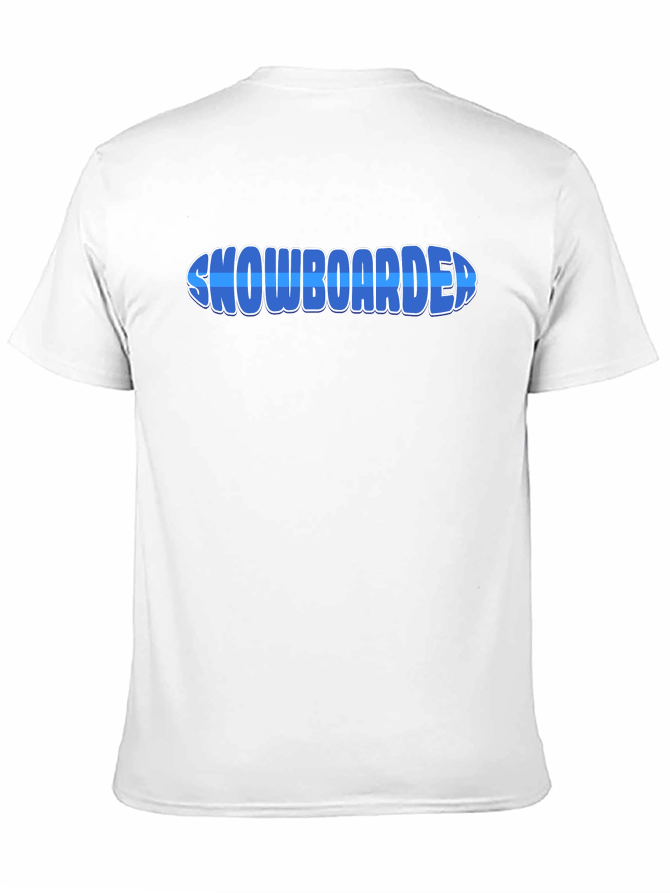 Black Snowboarder Graphic Tee - Cool Blue Design, Comfort Fit view 11