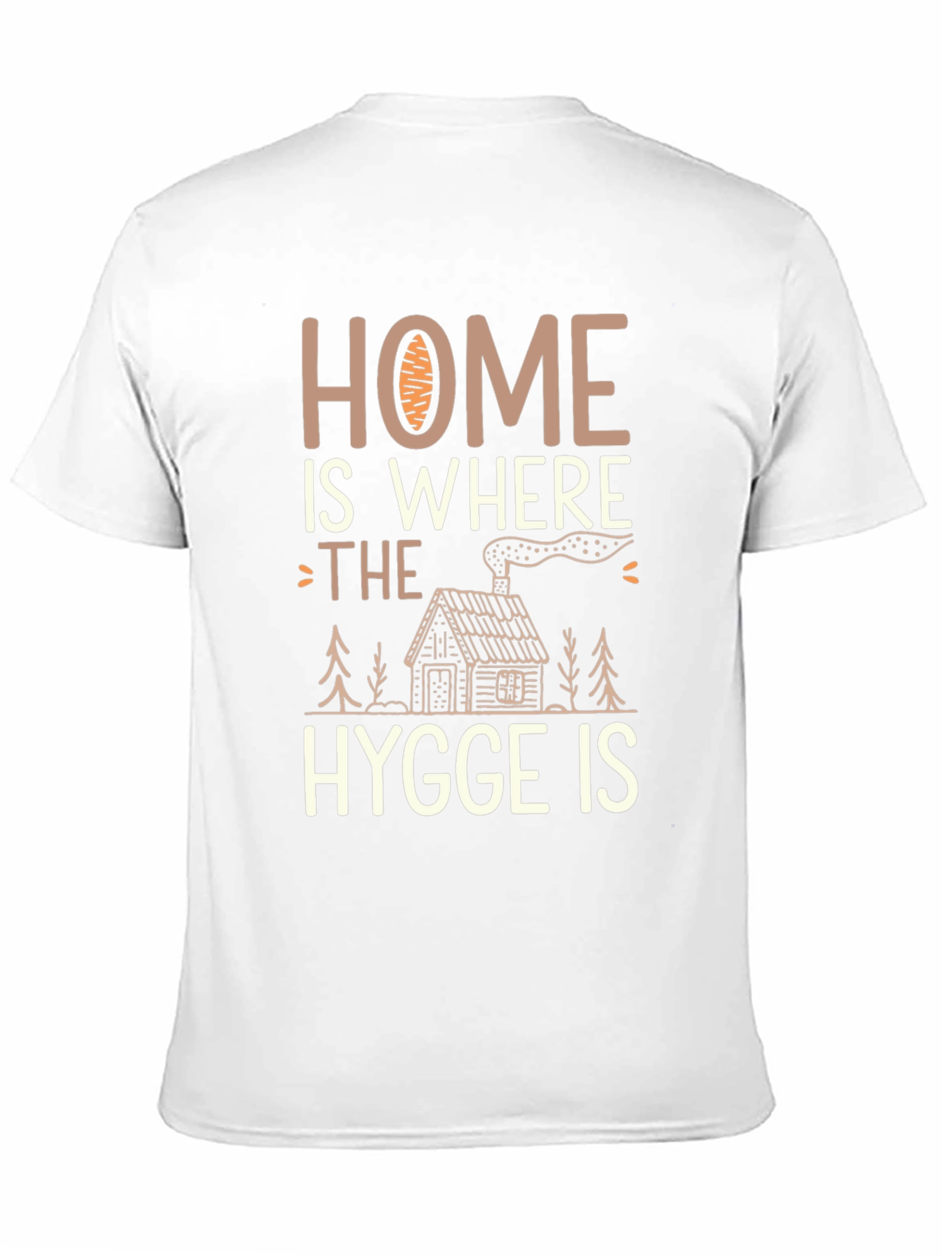 Black Home Is Where The Hygge Is T-Shirt view 11