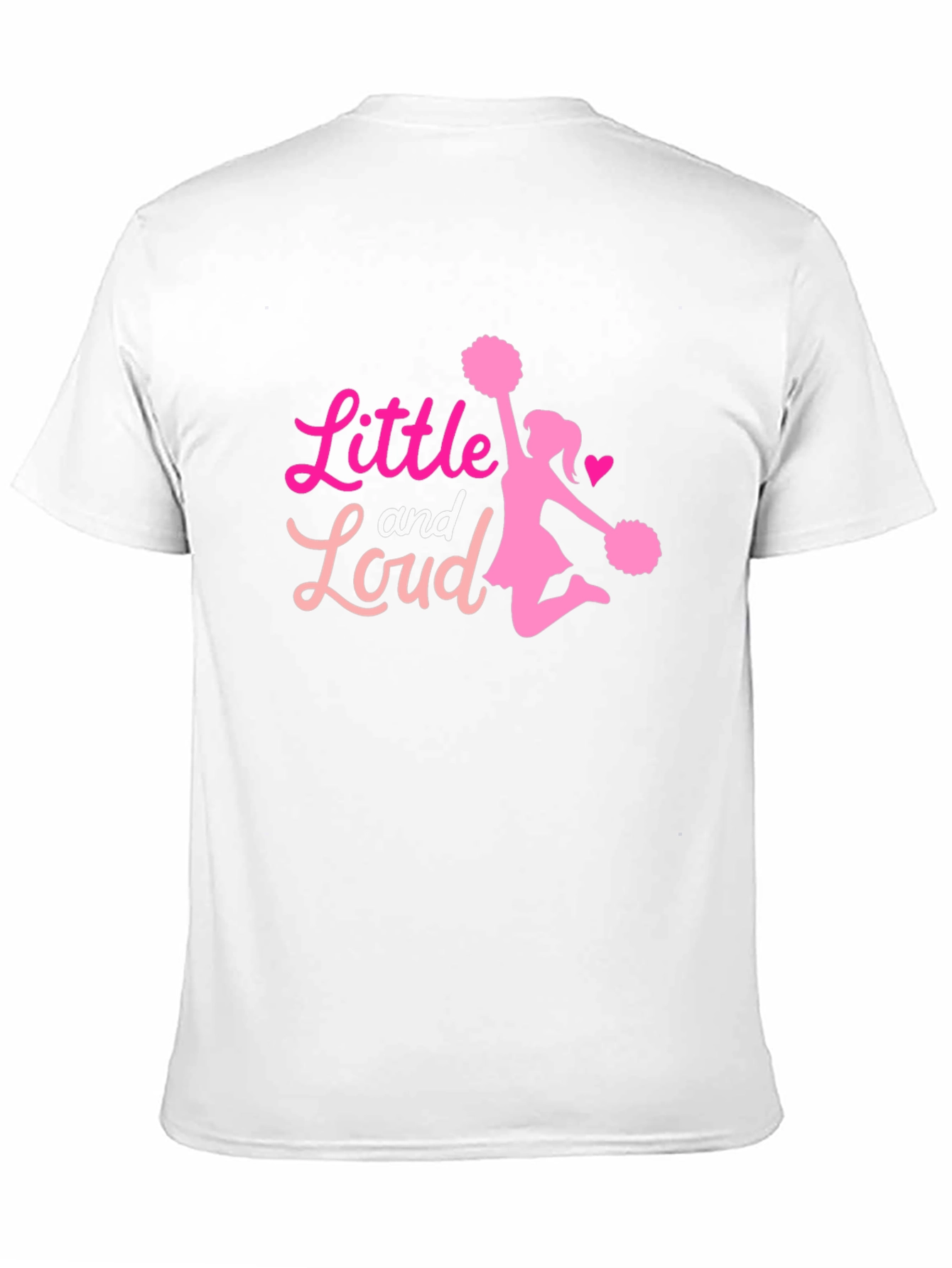 Black Little and Loud Cheerleader T-Shirt - Black view 11