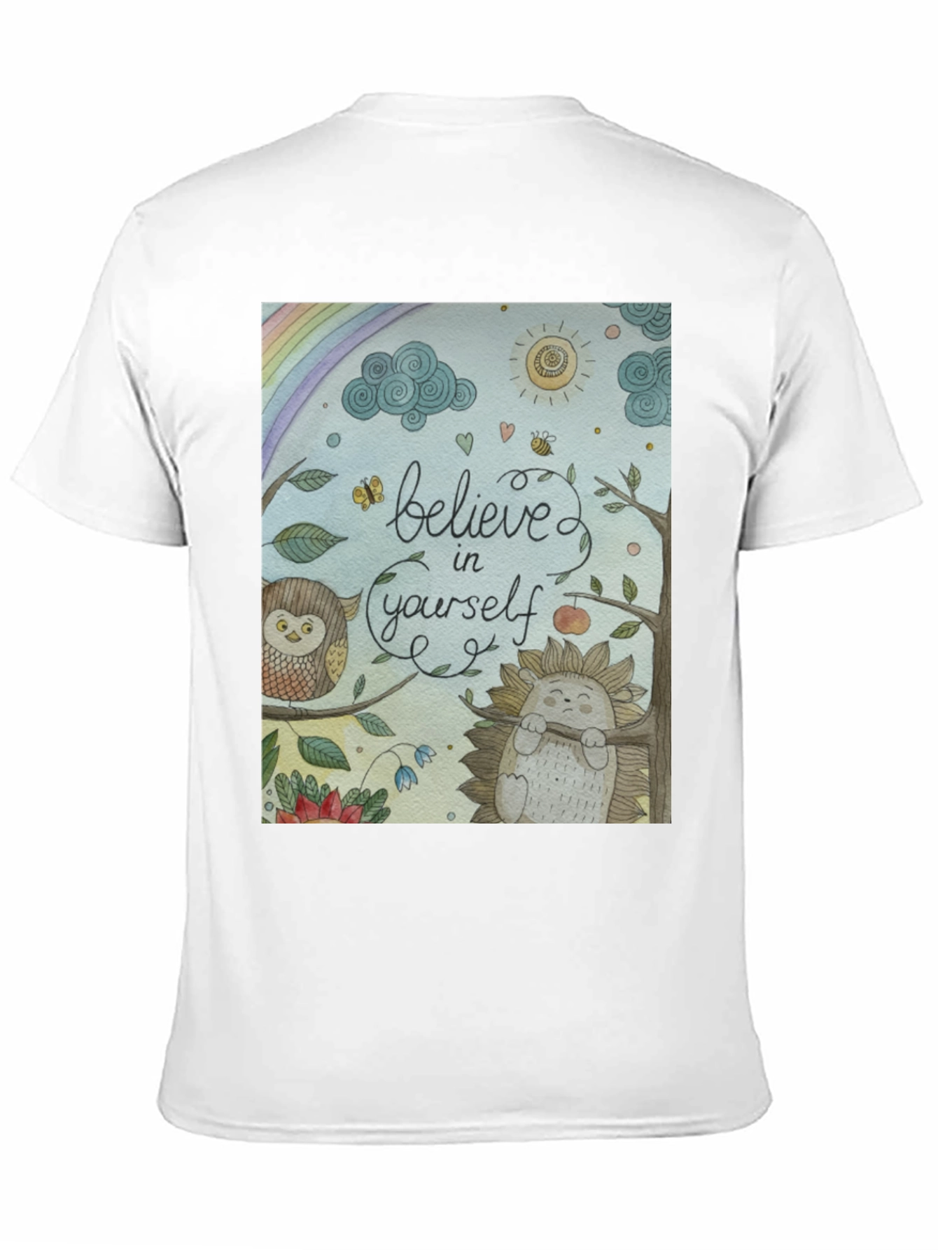 Black Believe in Yourself T-Shirt - Positive Vibes view 11