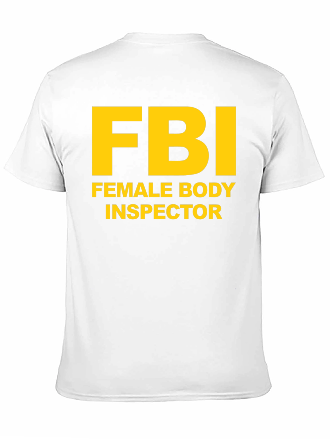 Black FBI Female Body Inspector Novelty T-Shirt view 11