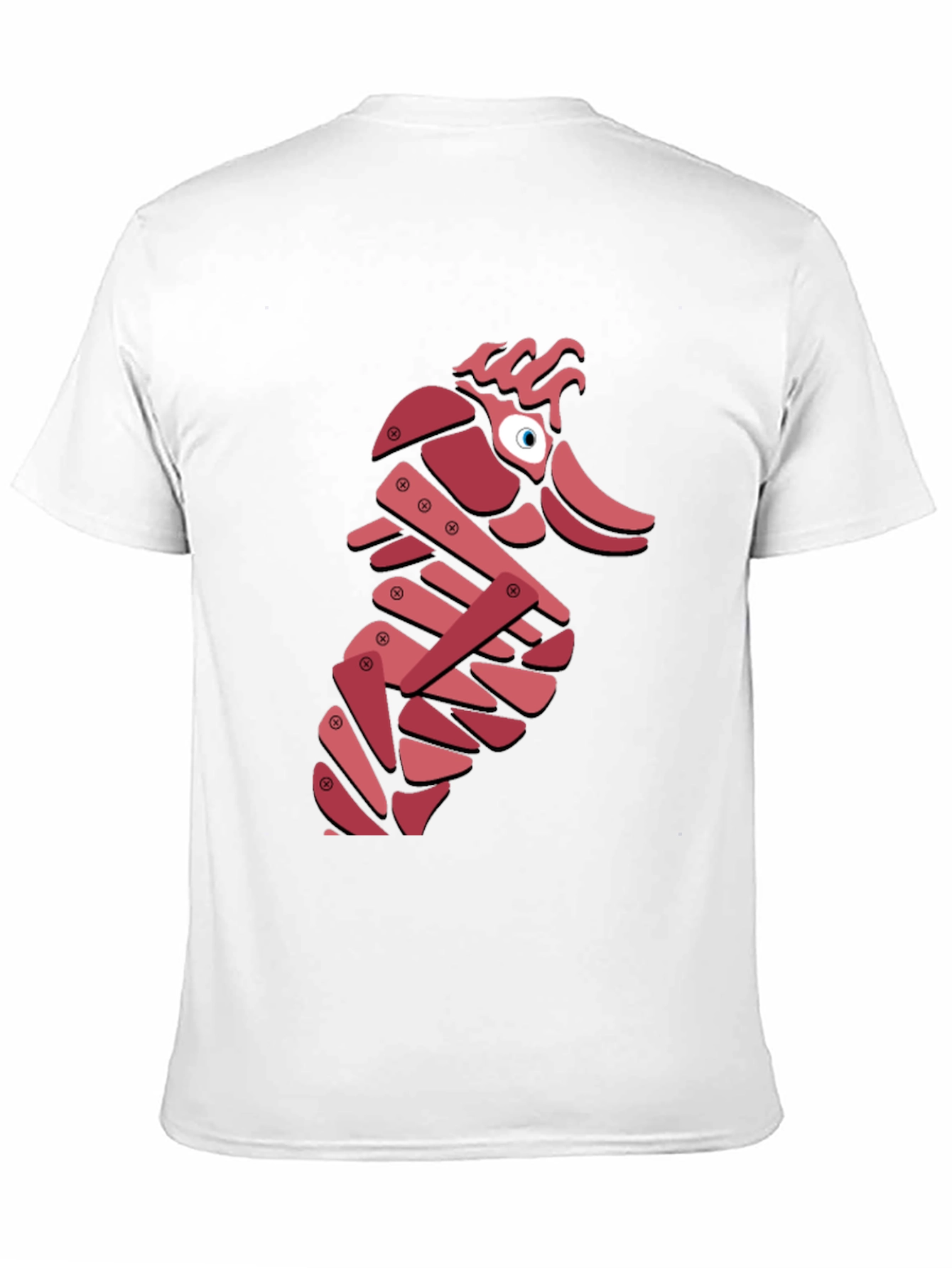 Black Abstract Seahorse Graphic T-Shirt - Unique Design view 11