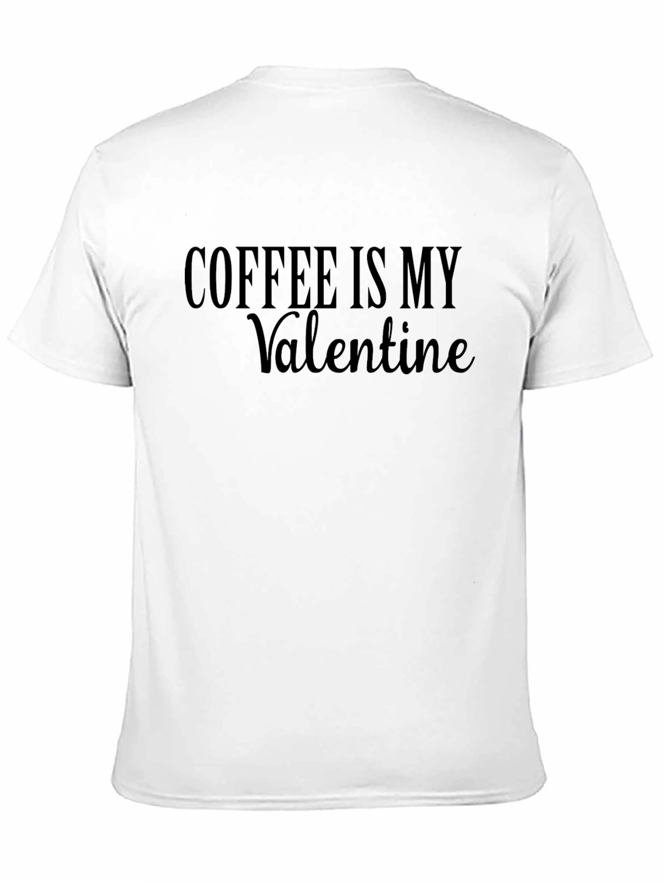 Black Coffee is My Valentine T-Shirt - Mens' Black Graphic Tee view 11