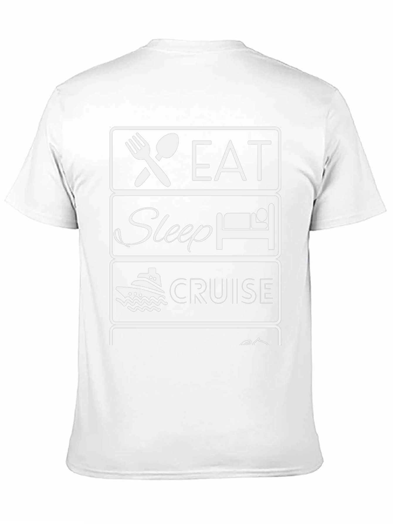 Eat Sleep Cruise T-Shirt - Vacation Apparel - 11