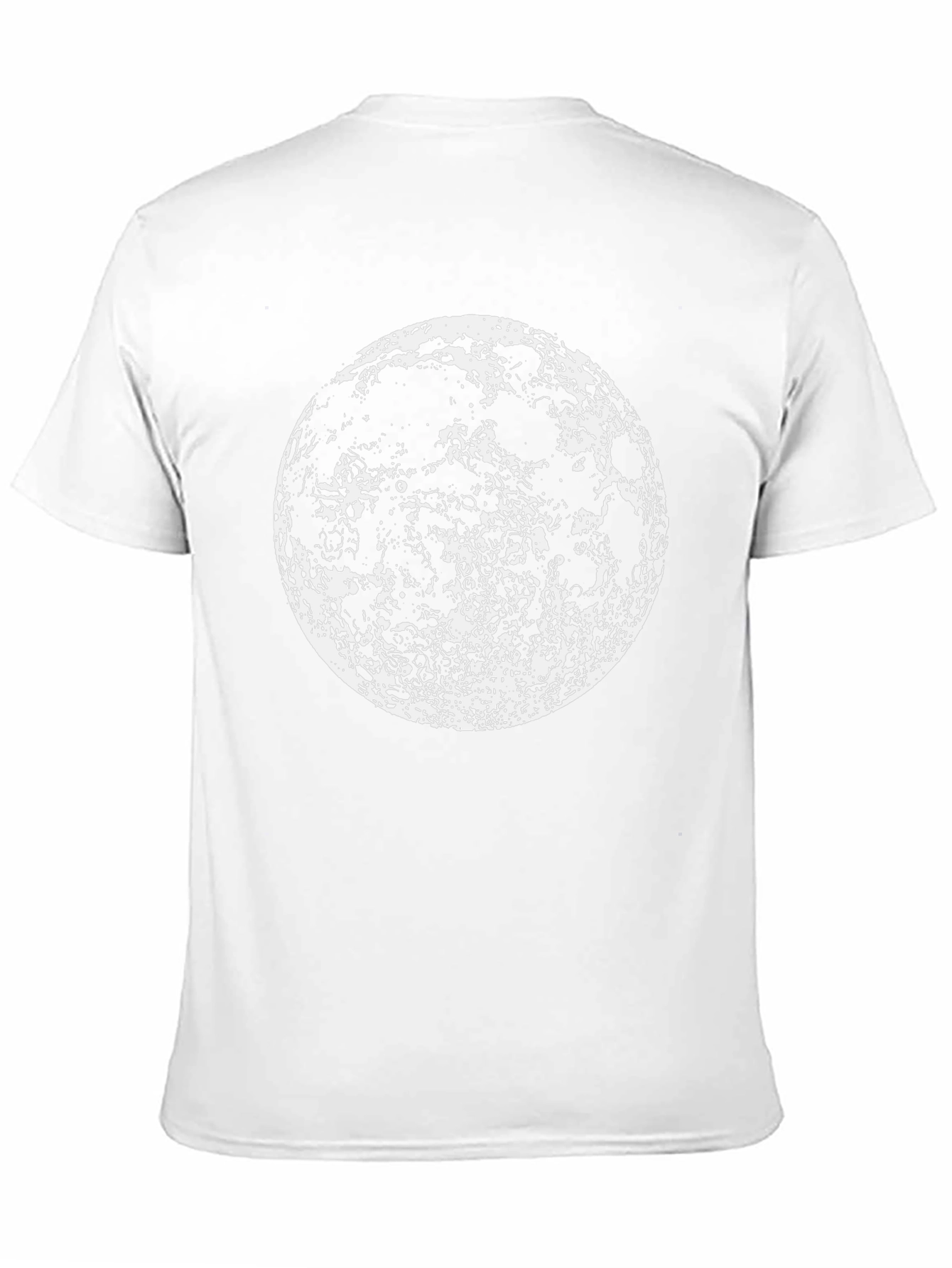 Black Lunar Phase Graphic Tee - Black Cotton Moon Print view 11