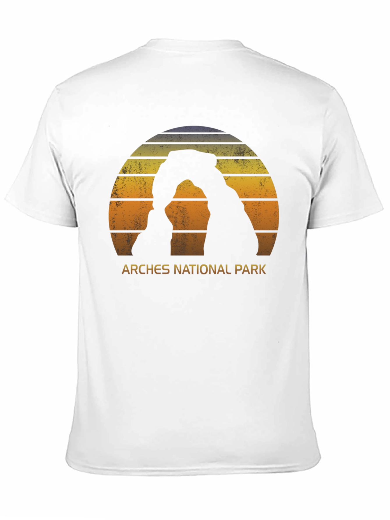 Black Arches National Park Retro T-Shirt view 11