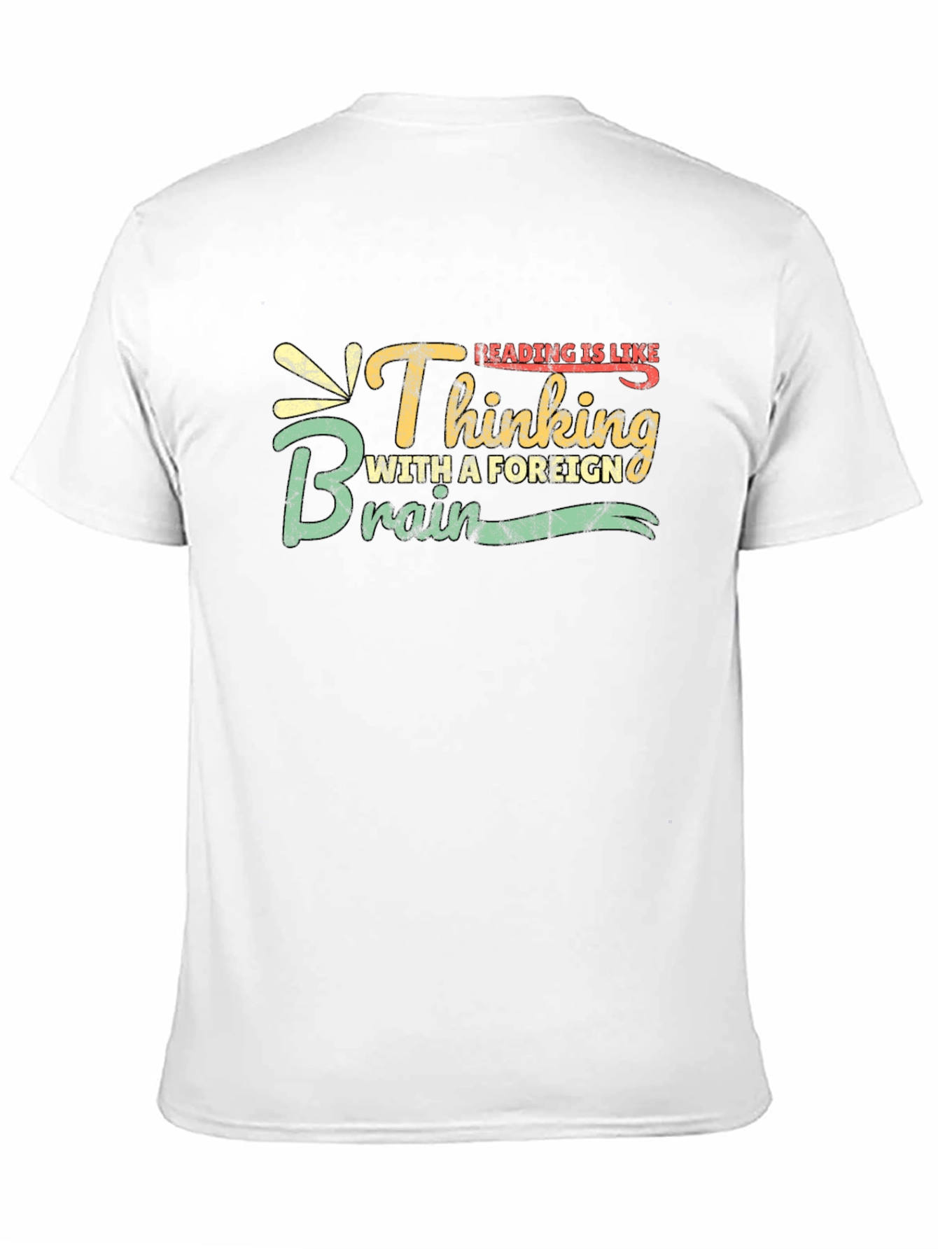 Black Reading is Like Thinking with a Foreign Brain T-Shirt view 11