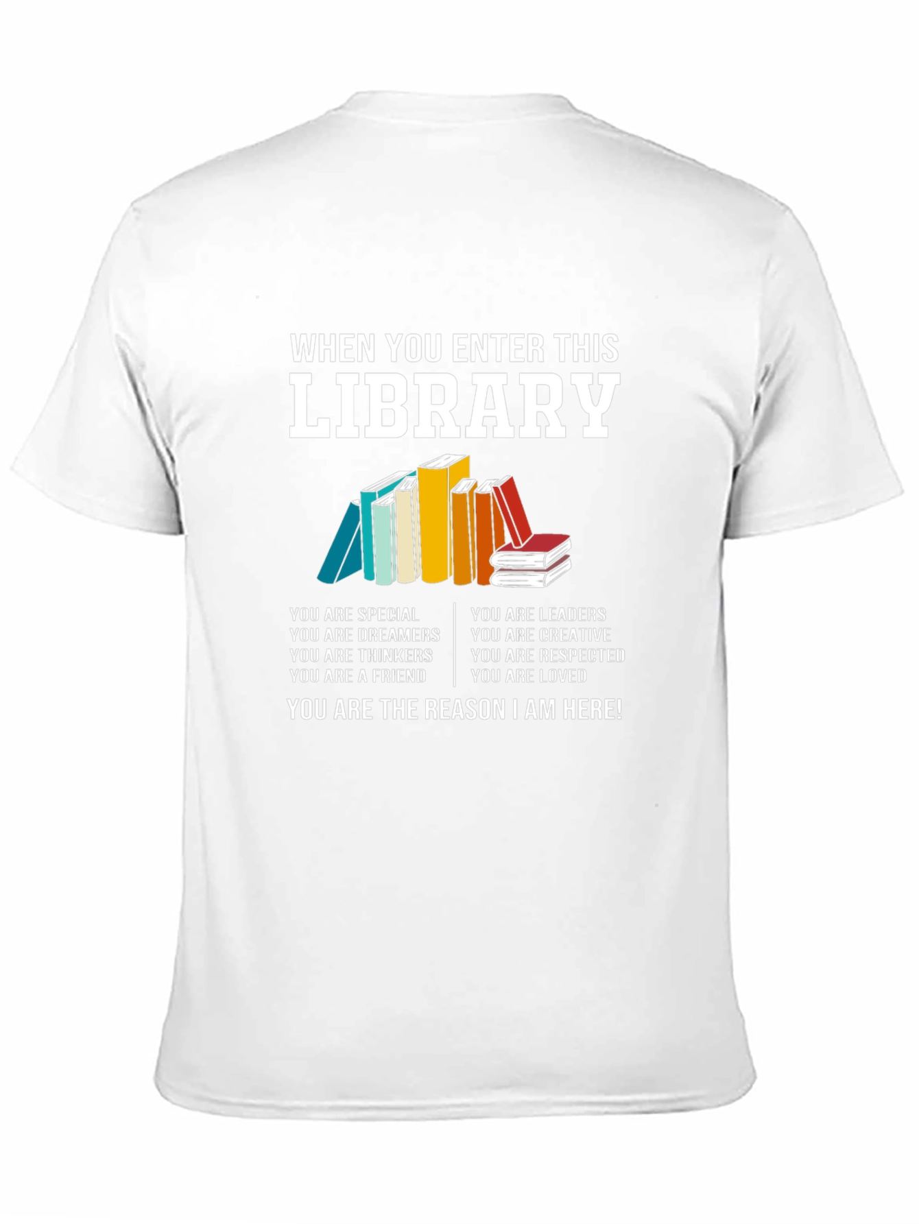 Black Library Lover T-Shirt - Bookworm Apparel view 11