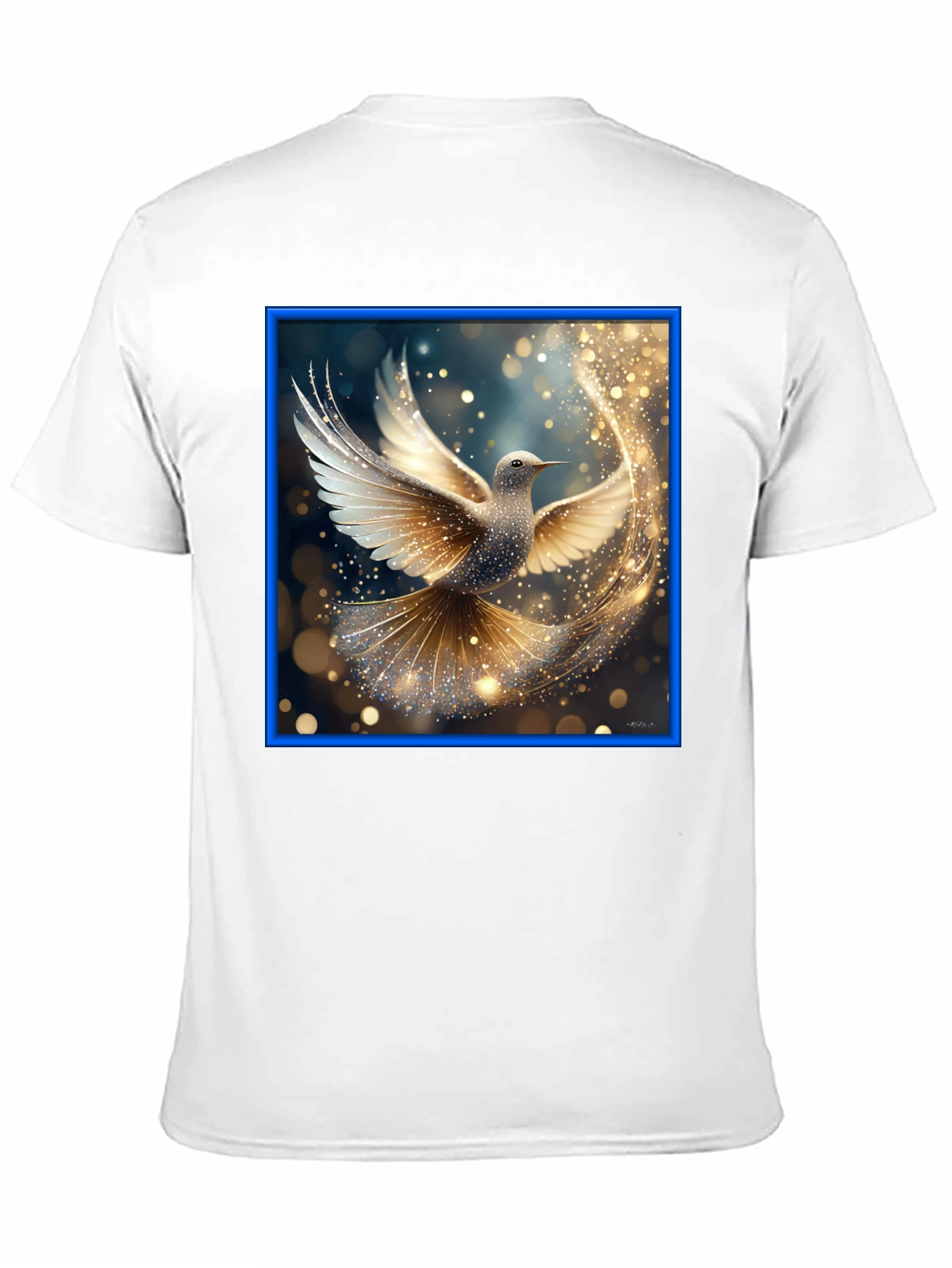 Black Elegant Dove Graphic Tee view 11