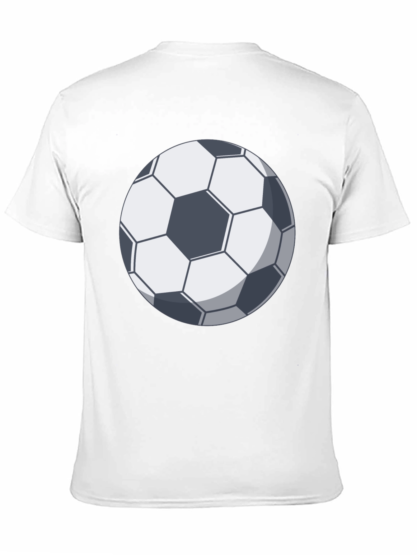 Black Soccer Ball Graphic T-Shirt - Black Cotton Tee view 11