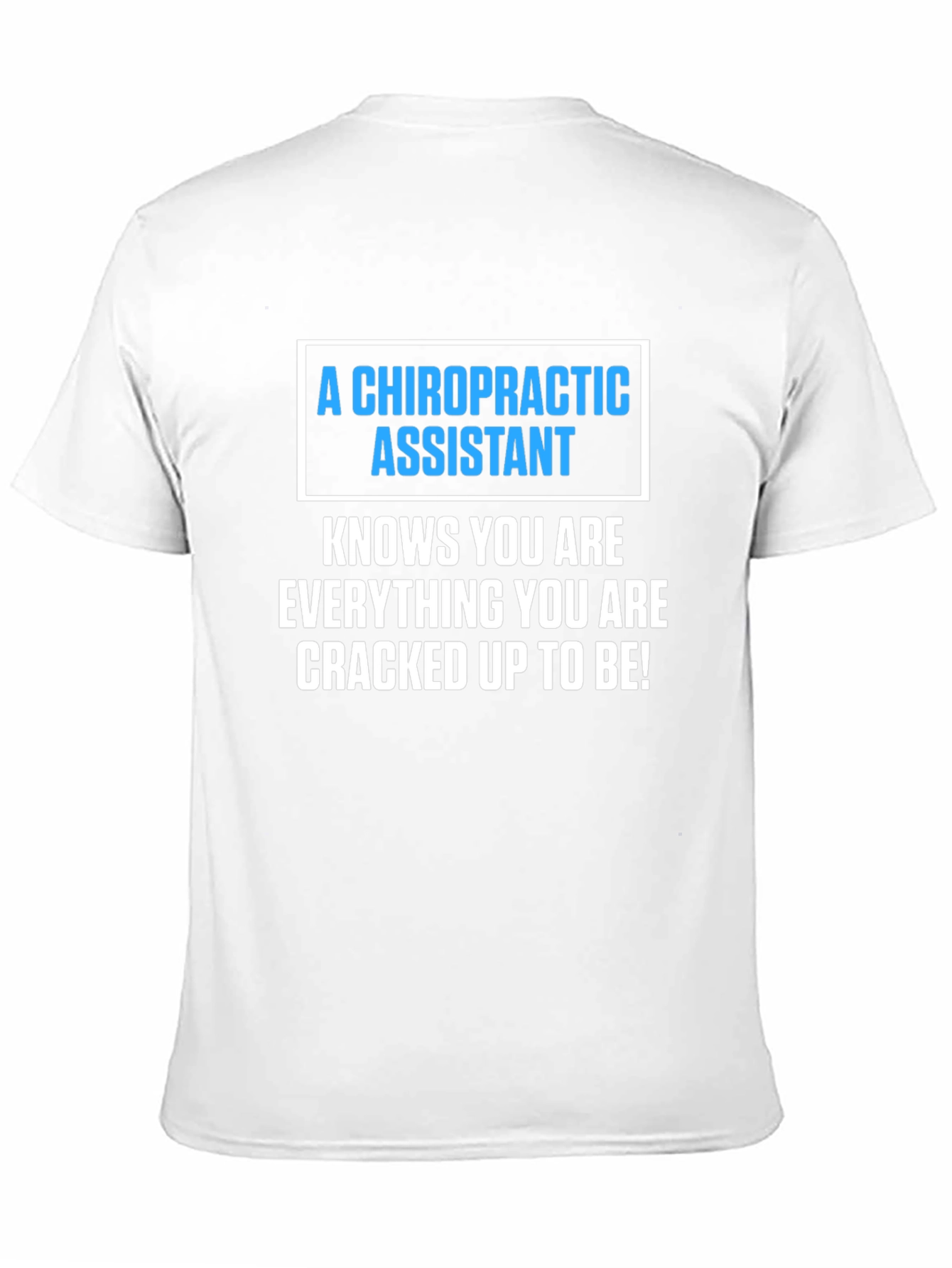 Black Chiropractic Assistant T-Shirt view 11