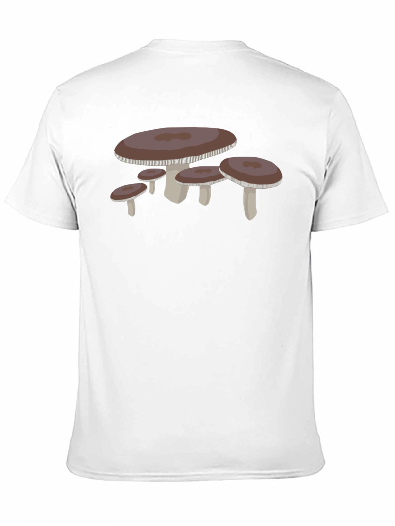 Black Mushroom Graphic Tee - Unique Nature Lover's T-Shirt view 11