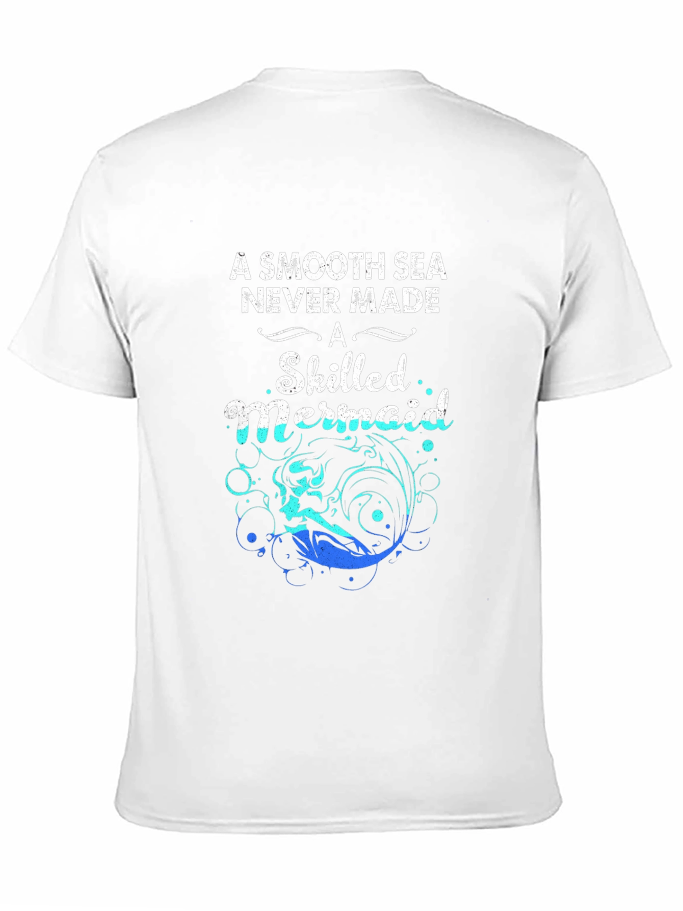 Mermaid Graphic T-Shirt: Smooth Seas, Skilled Mermaid - 11